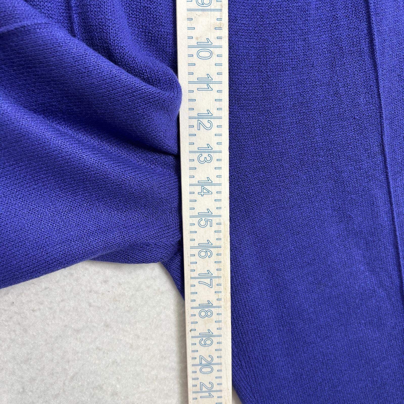 Vintage Laura by Alyzia Royal Blue Knit Cardigan Pants Set 18 Classic Old Money