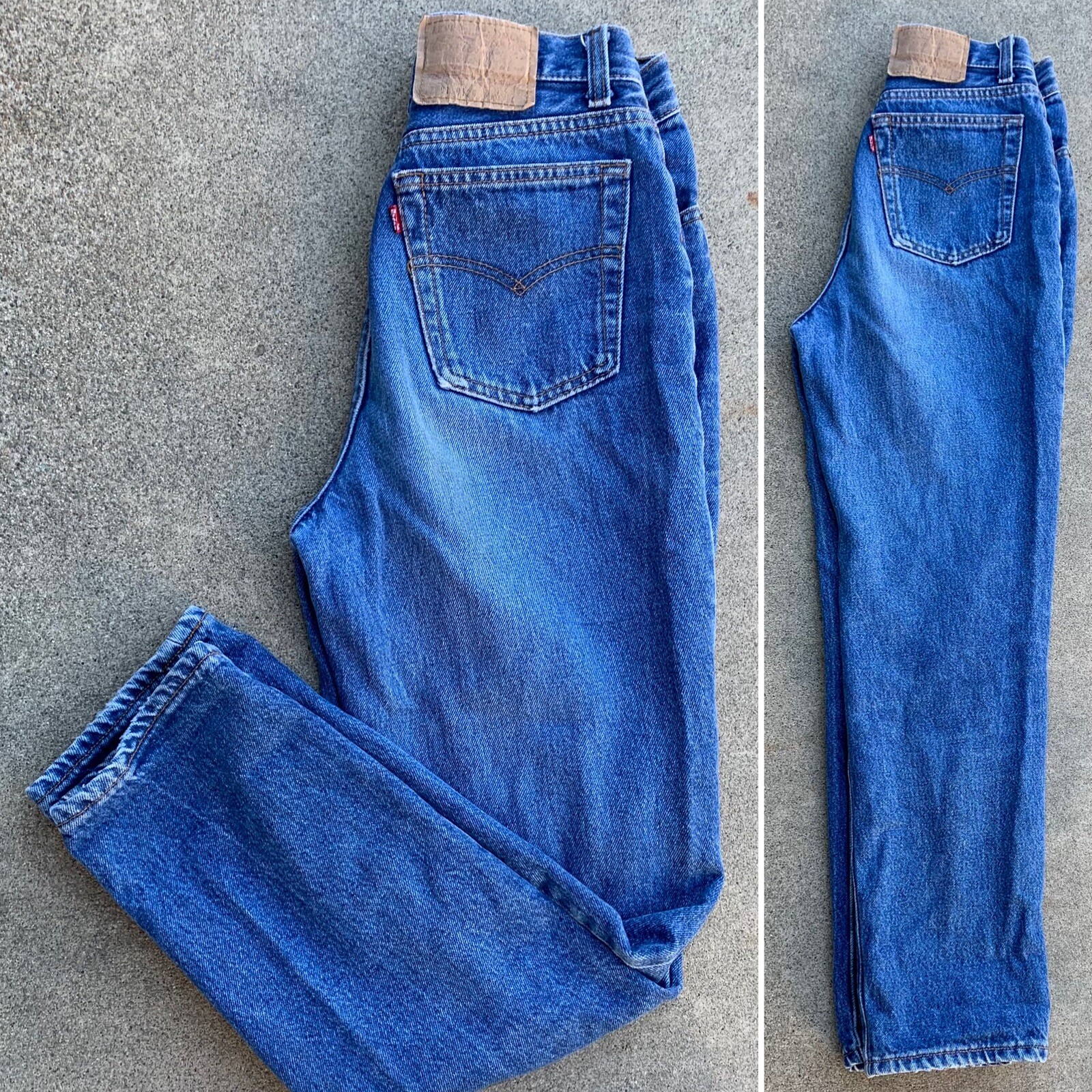 vintage Levis 501 jeans size 7 27.5 in waist tapered leg Made In USA