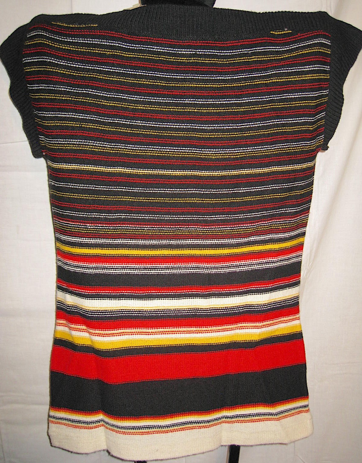 1980s Collect-Ables Striped Knit Top Cap Sleeve Hecht Co Deadstock Womens M