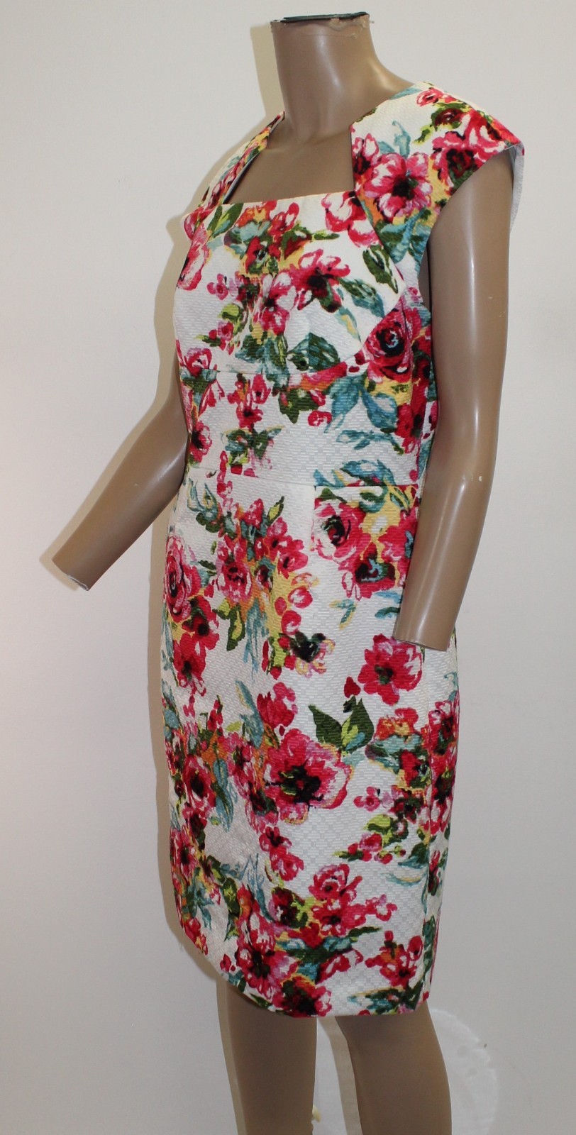 Tahari by ASL Ellen Dress W Multicolor Floral Print Size 8