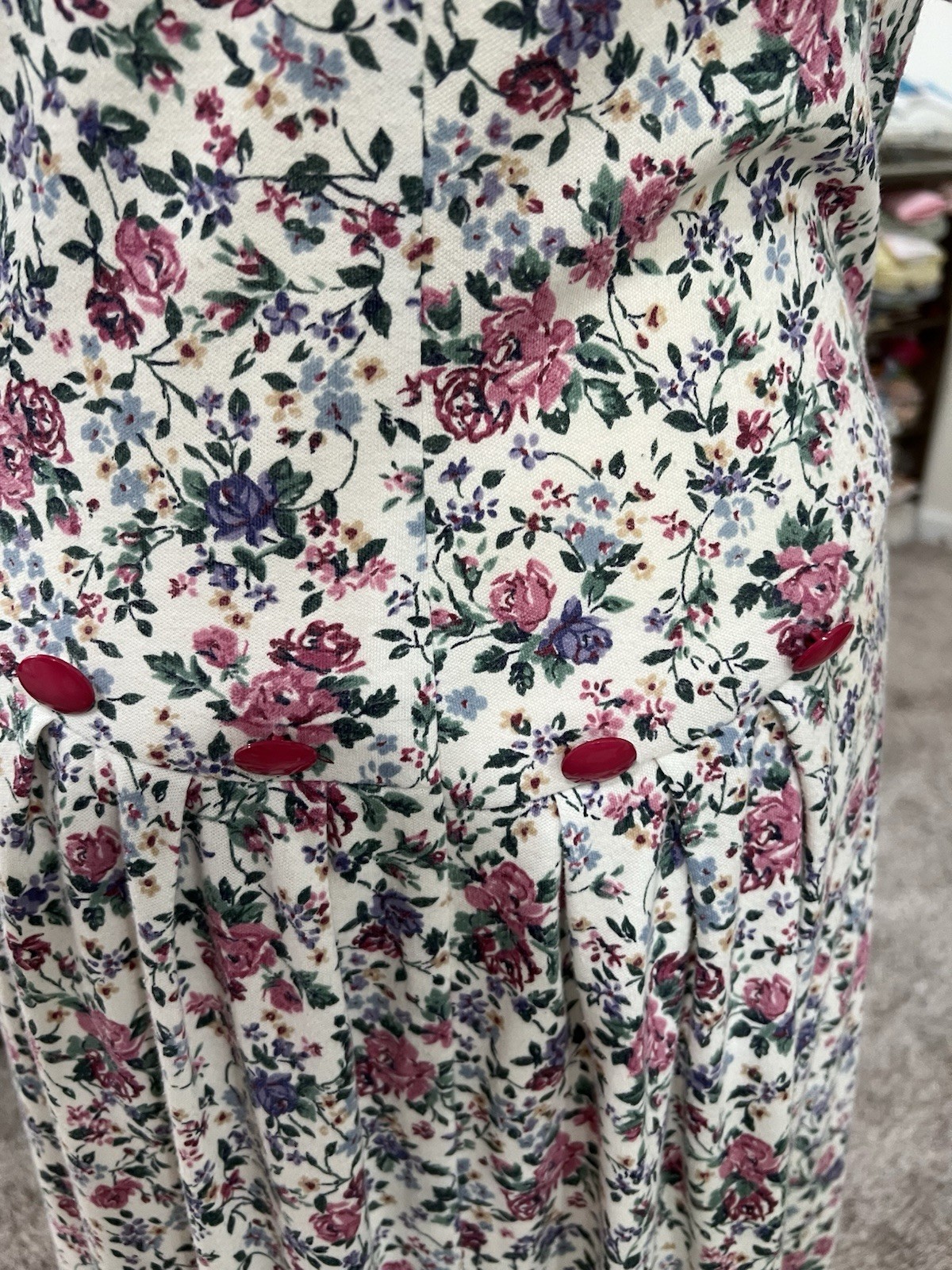 Vintage Tabby Floral Dress 70’s Size Medium