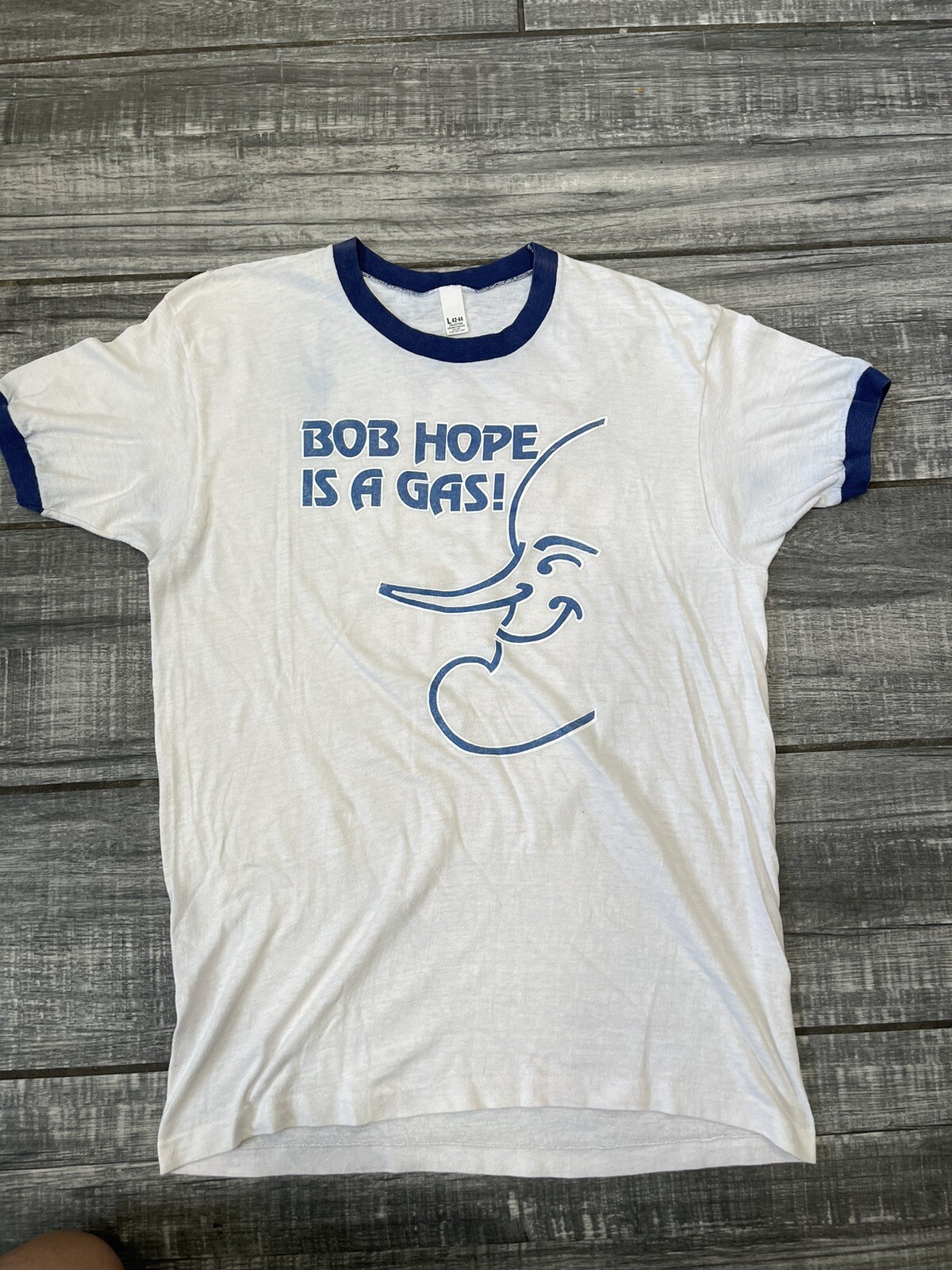BOB HOPE IS A GAS RARE BOB HOPE TEXACO Vintage Shirt Size Large