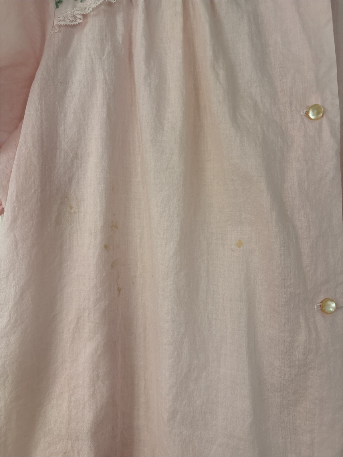 Vintage 100% Cotton Light Pink Charmode House Dress Sz L