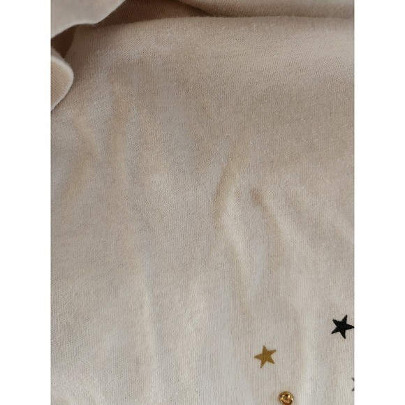 90s White and Gold Celestial Tee