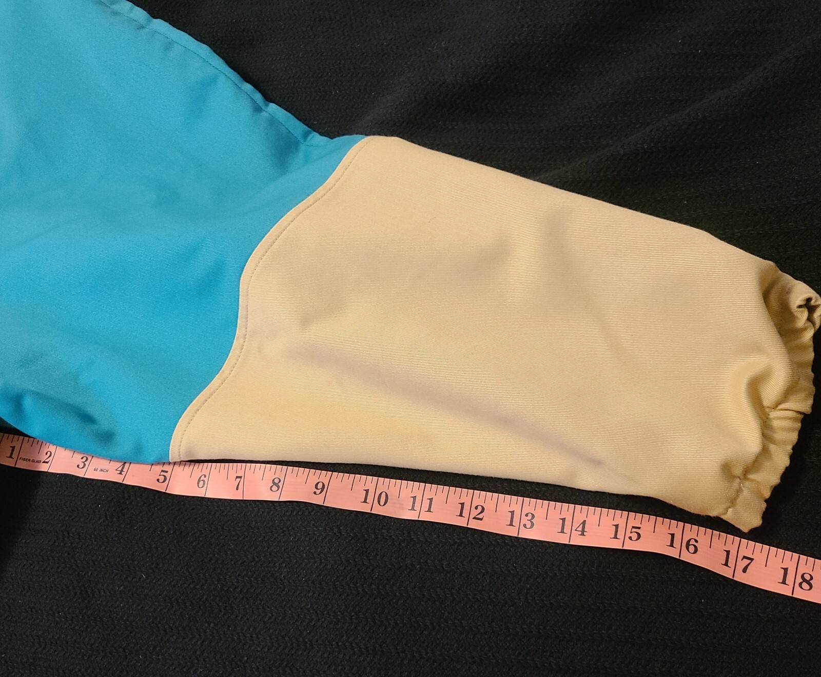 Vtg 80’s Tan Jay Jacket Women’s 22 W XXL Block Colors New Wave Unique Collar USA