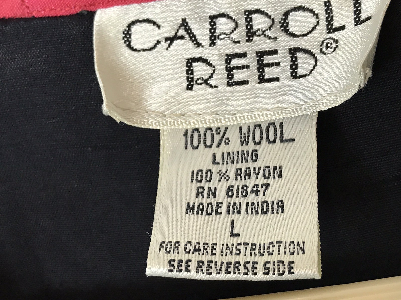 Vintage 1990’s Era CARROLL REED Wool Christmas Vest Button Wreath Folk Art Sz LG