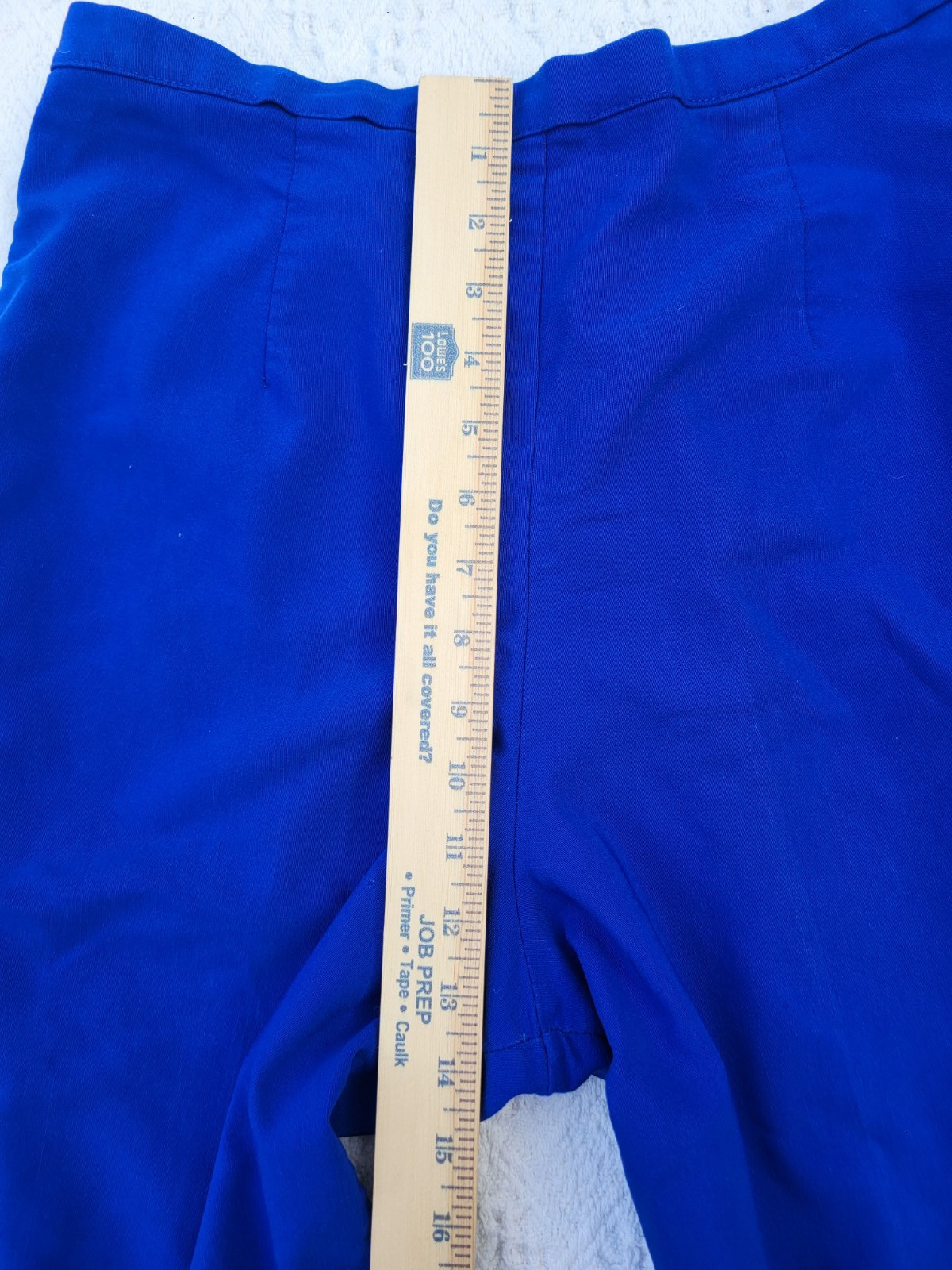 Vintage 80s 90s UNITS Modular Clothing Electric Blue Capri Pants Size Med/Large