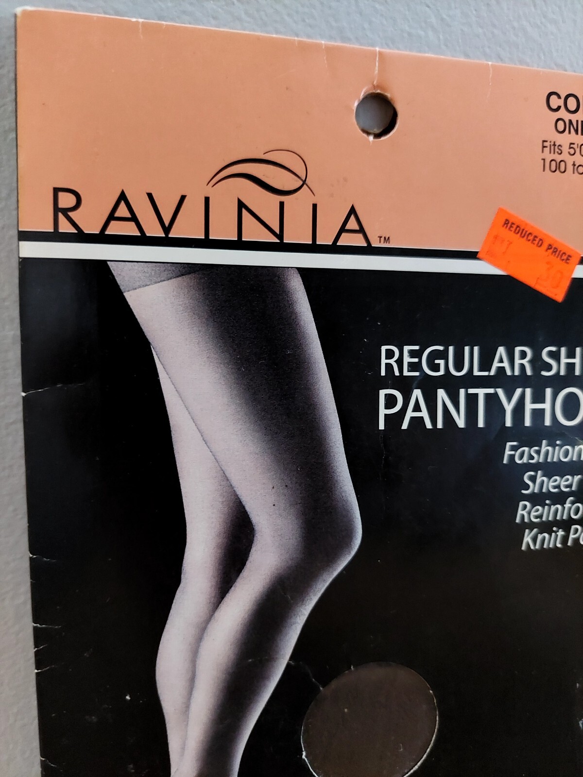 Vintage Pantyhose Ravinia Regular Sheer Rare Color Coffee One Size BDR4