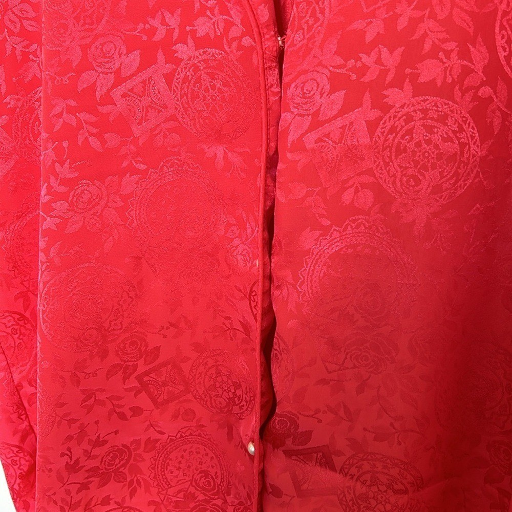 Vintage Victoria’s Secret Gold Label Nightie and Kimono Style Robe Set – Red