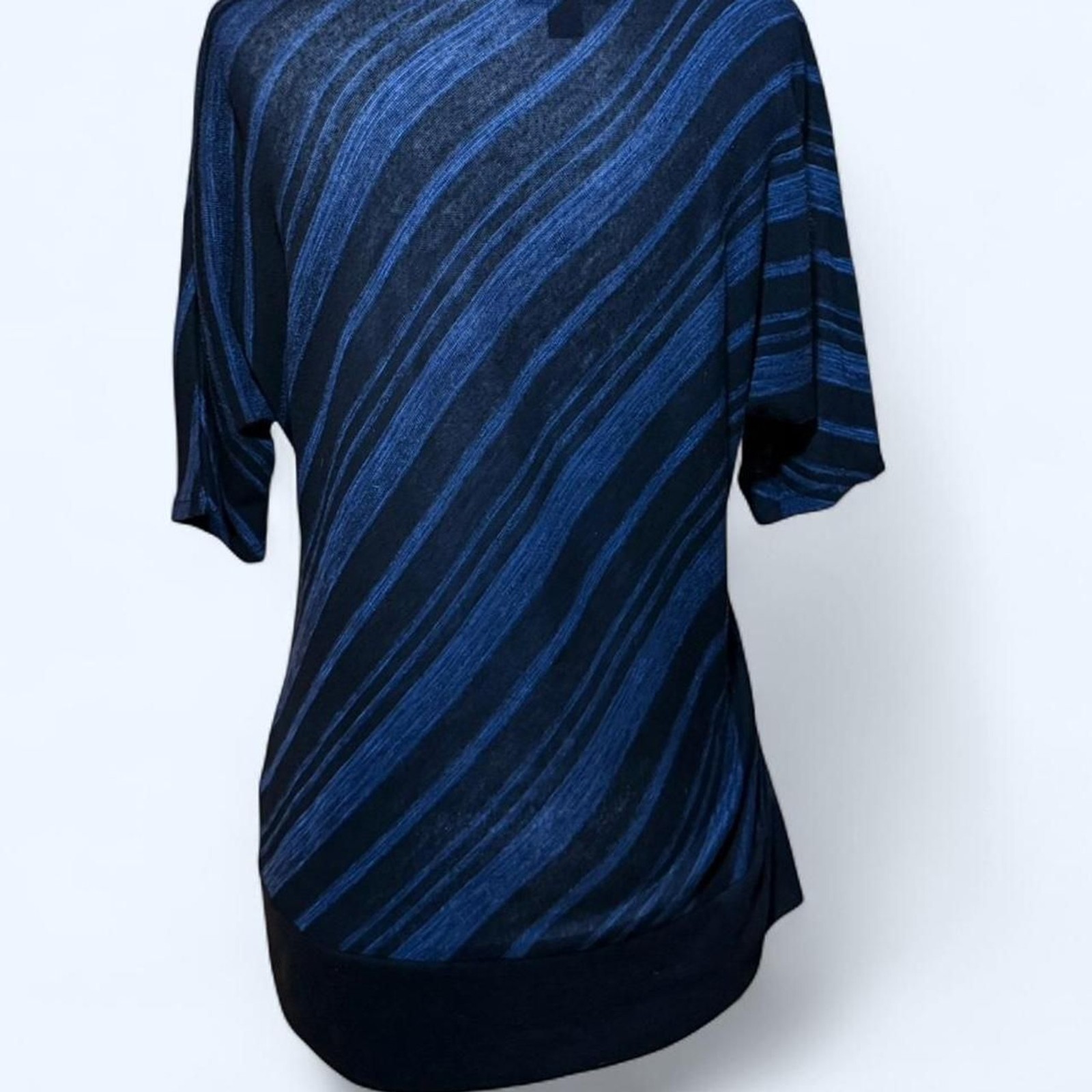 AB Studio Women’s Blue and Black Blouse