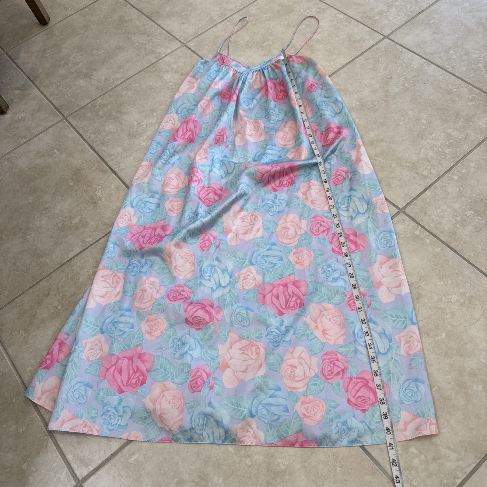 VTG Givenchy Intimité Paris Set Sz M Floral Robe & Peignoir Pastel Golden Girls*