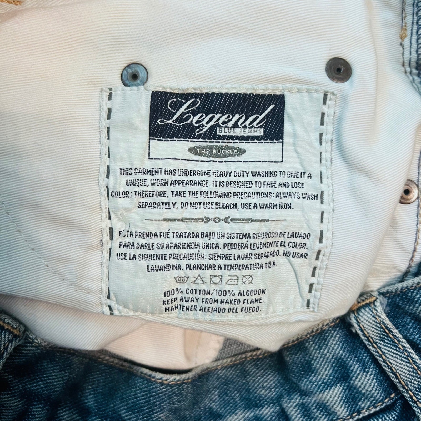 Vintage BKE Buckle Legend Clarissa Jeans High Rise Button Fly 34