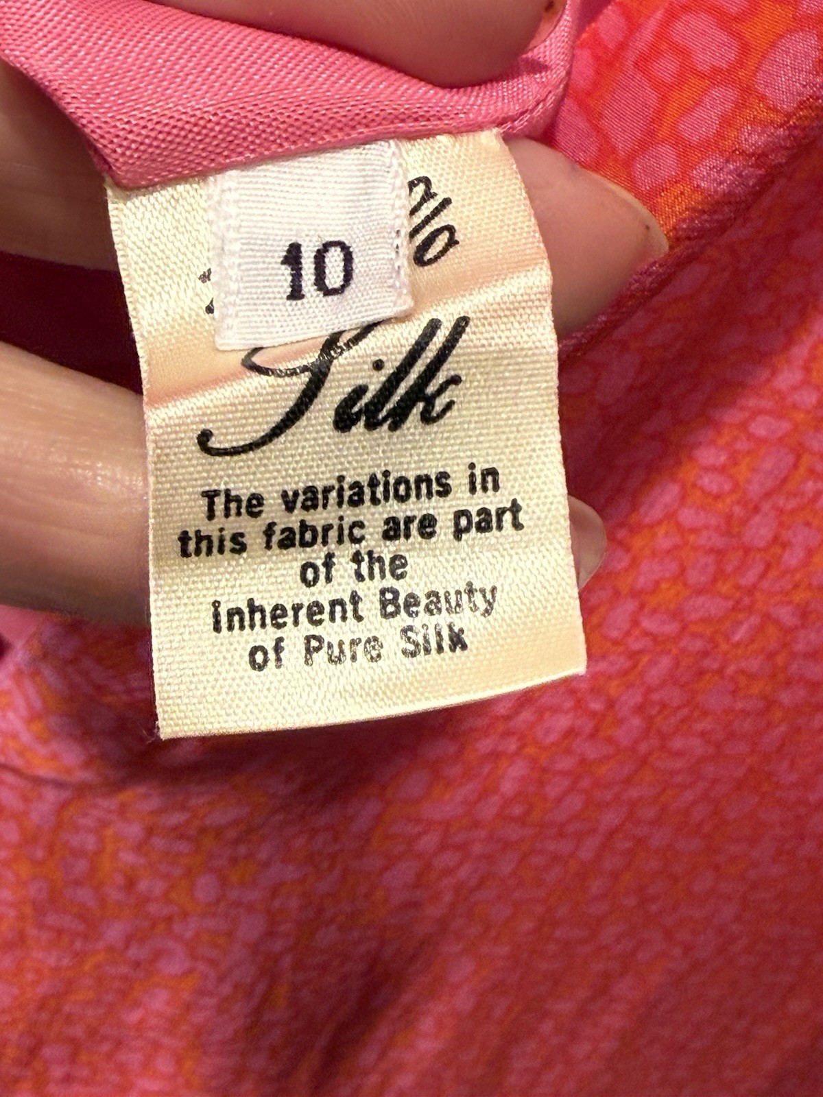 David Hayes Silk Nieman Marcus Hot pink & Orange Cheeta Sheath dress 90s sz 1