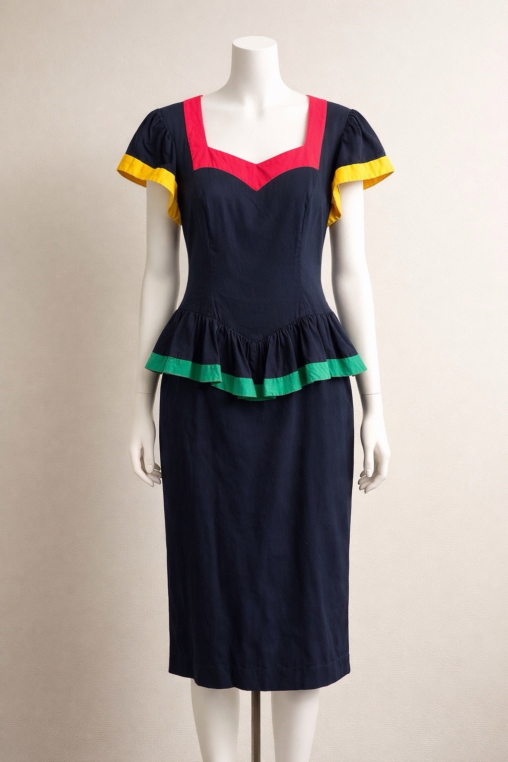 Women’s Leslie Lucks Vintage 80’s Dress Size 10 100% Cotton