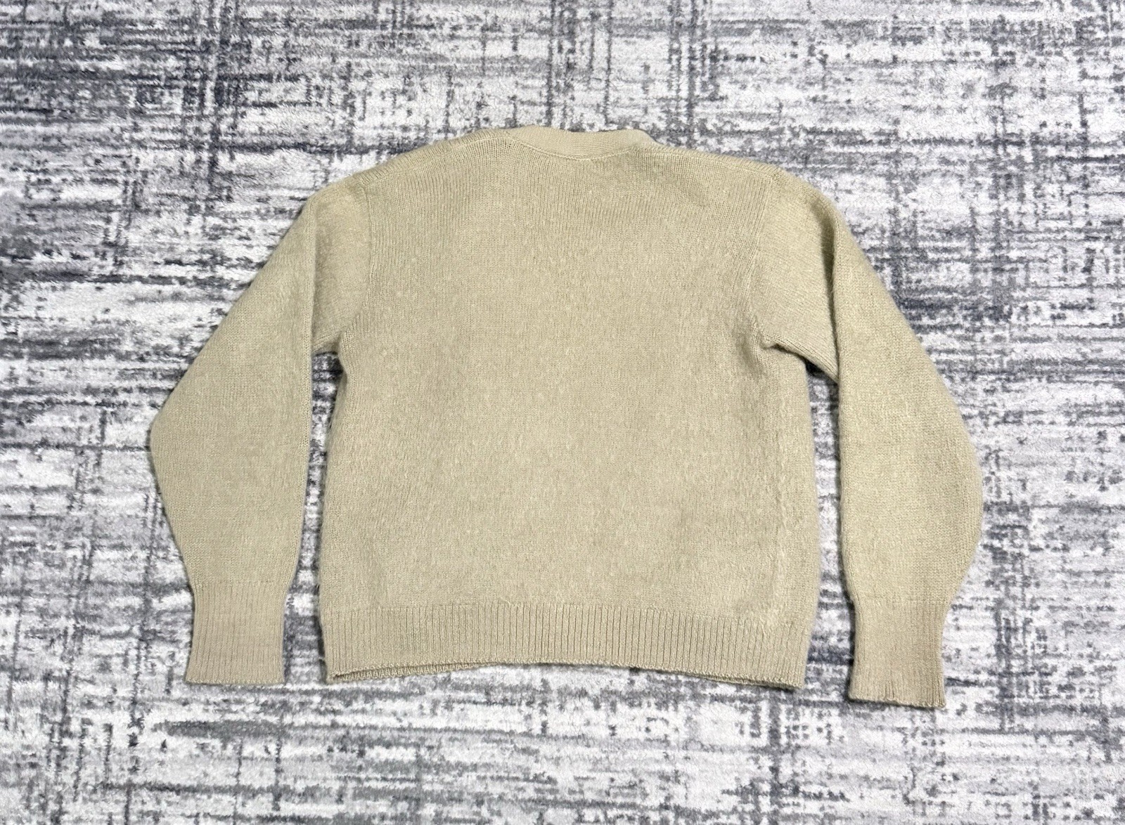 Vintage 60s Mohara by Glasgo Mohair Wool Cardigan Sweater Kurt Cobain Size M
