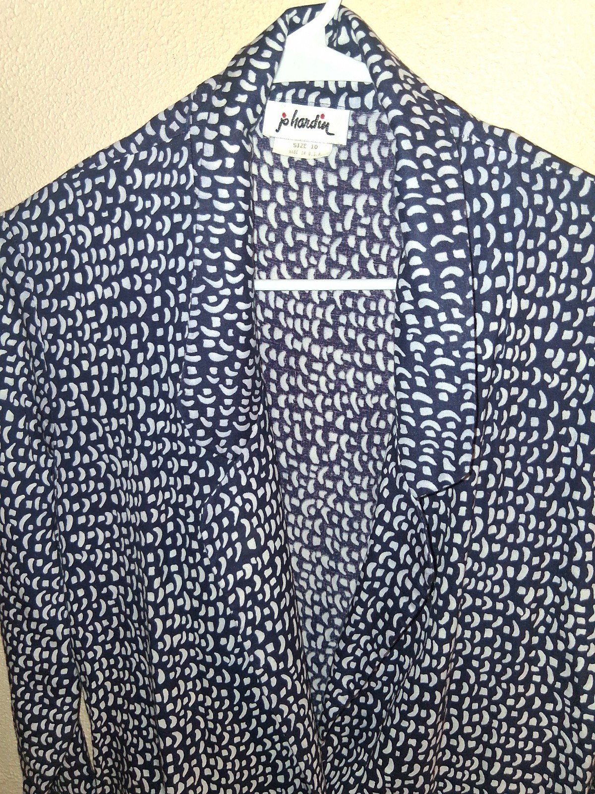 Vintage 90’s Jo Hardin Abstract Patterned Lightweight Blazer 10.