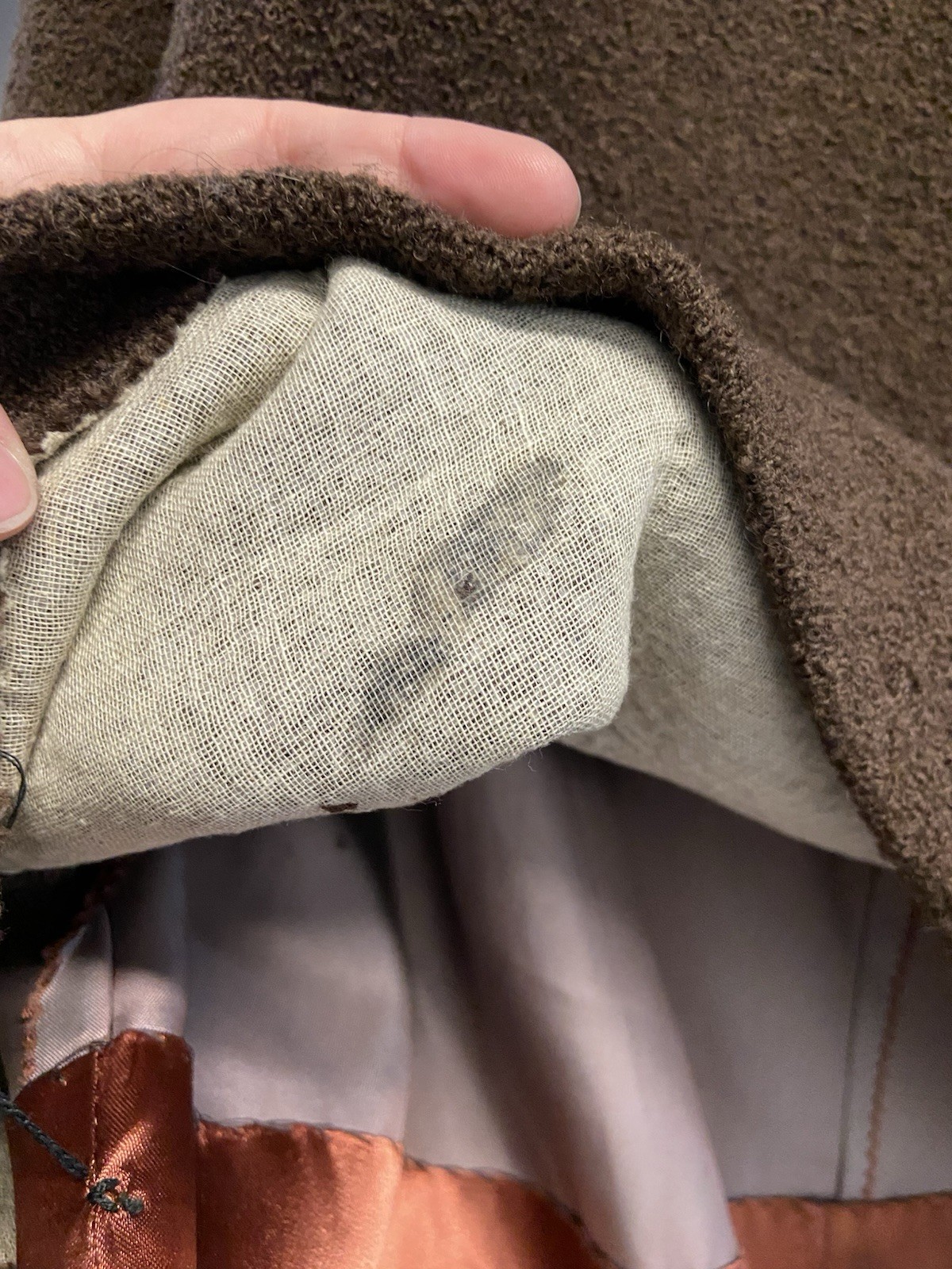 VTG 50s Topaz Steven’s Hockanum Chocolate Brown Wool Bouclé Coat Women’s Sz M