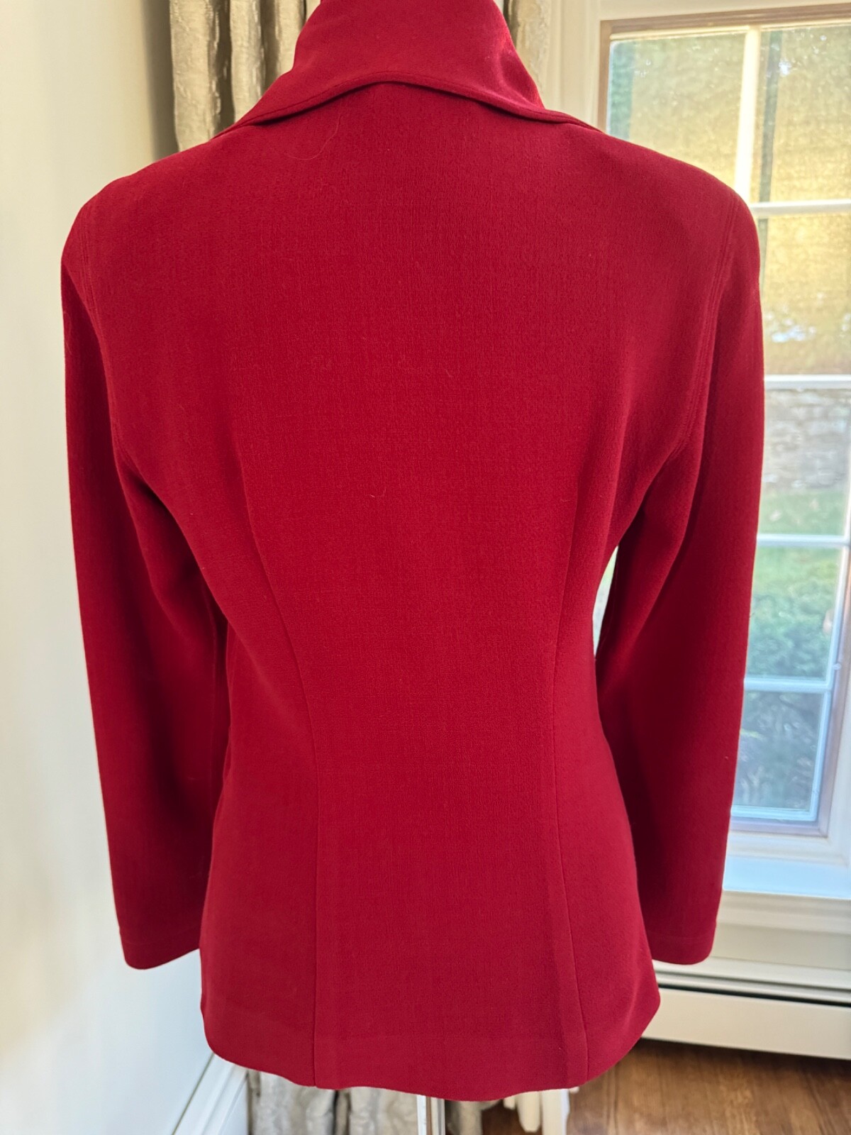 Donna Karan New York Vintage Dark Red Fitted Blazer
