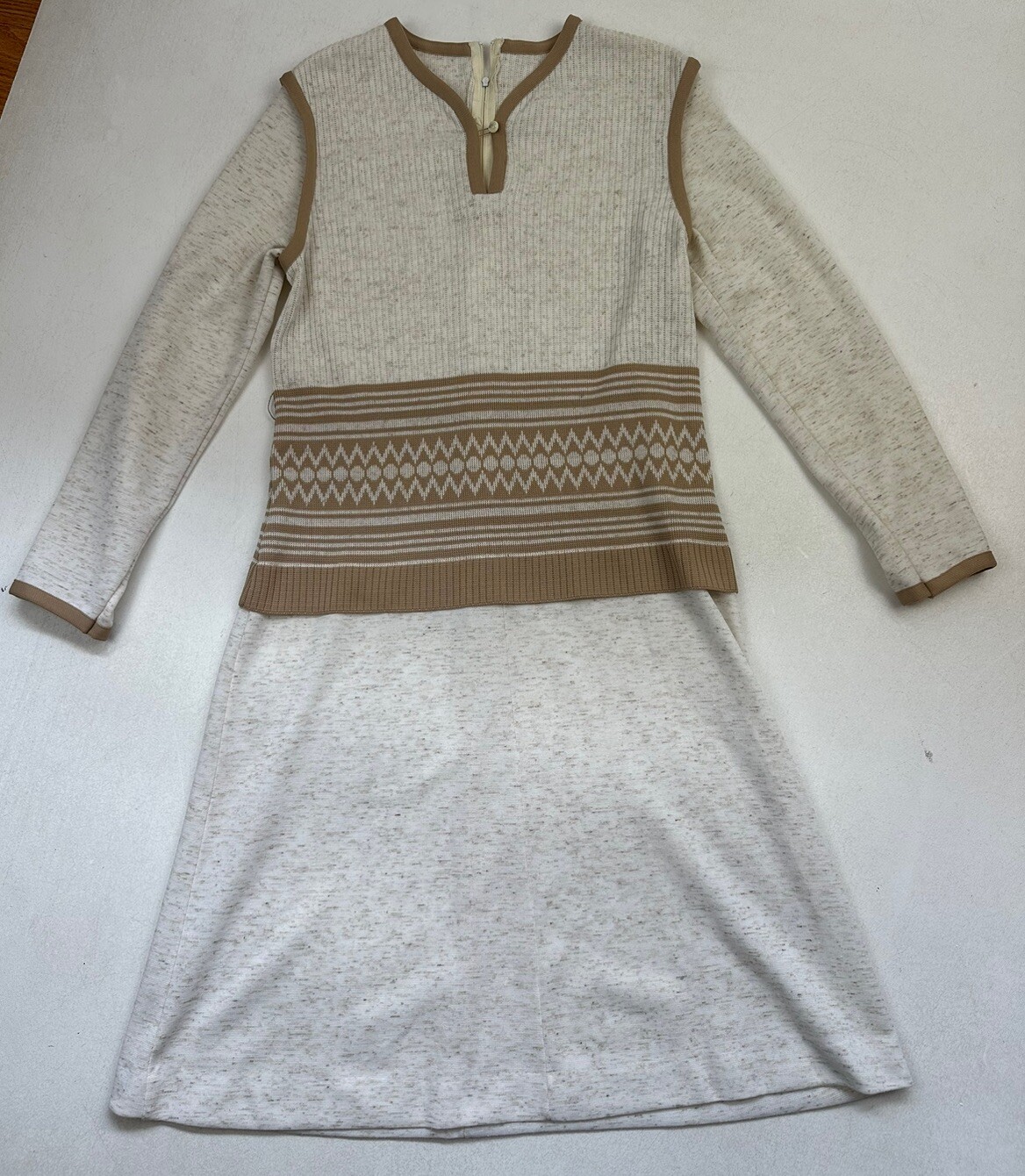 Vintage Forever Young Puritan Women’s Dress Sweater Knit 70s 60s Mod Sz 12