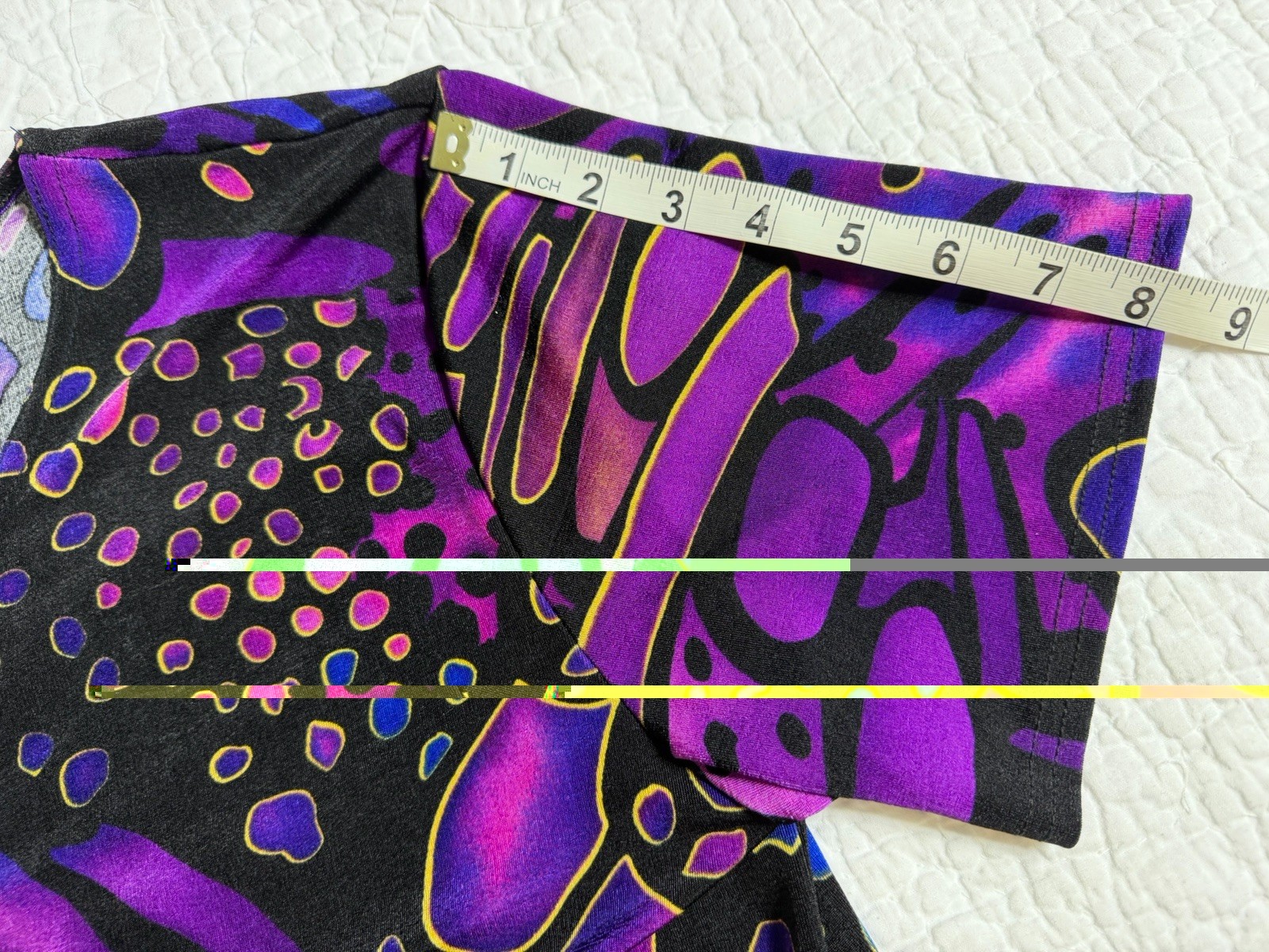 Vintage 90’s Jostar XL Vibrant Abstract Butterfly Slinky Maxi Dress Travel