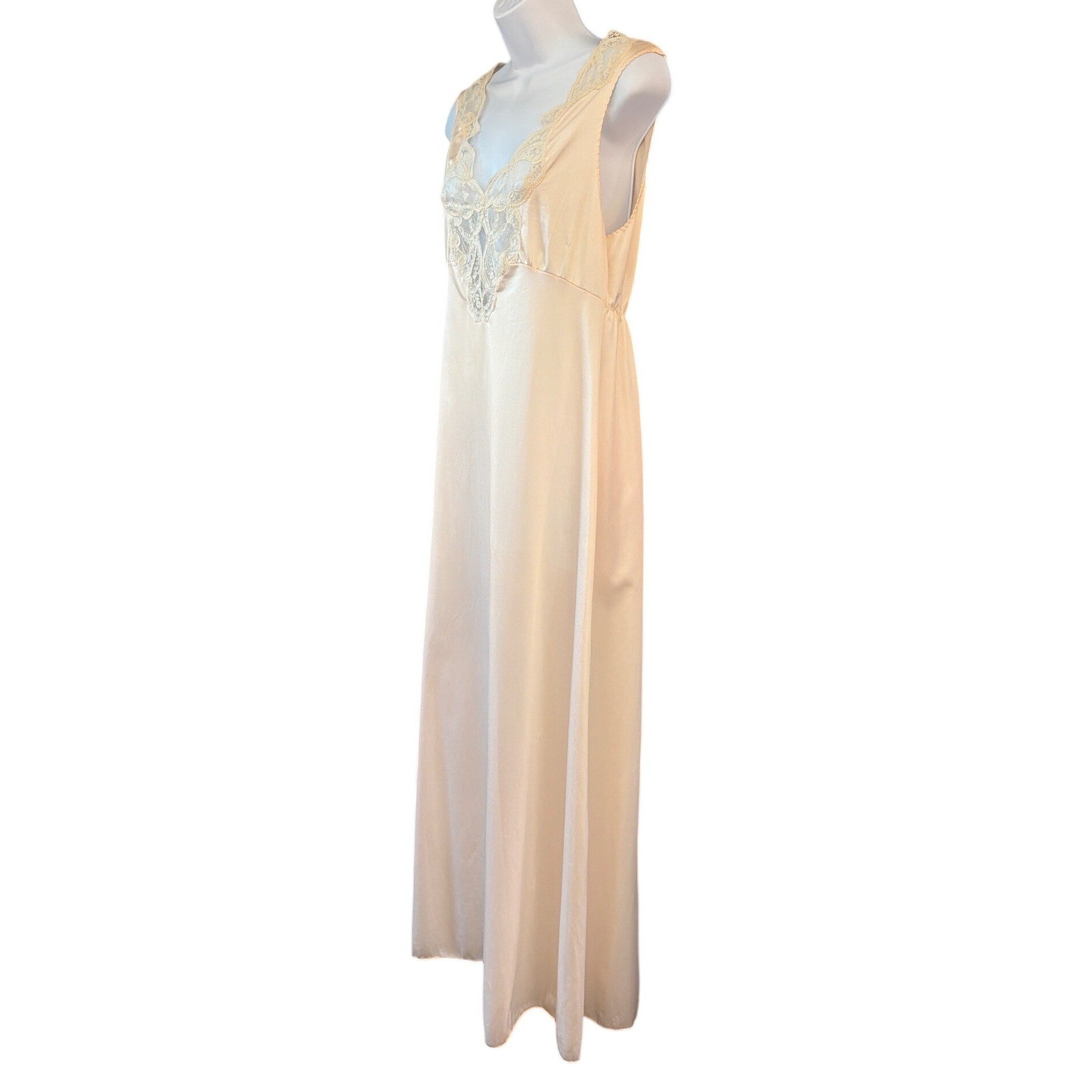 Vintage Wonder Maid Nightgown Coquette Regencycore Romantic Sleepwear Slip Dress