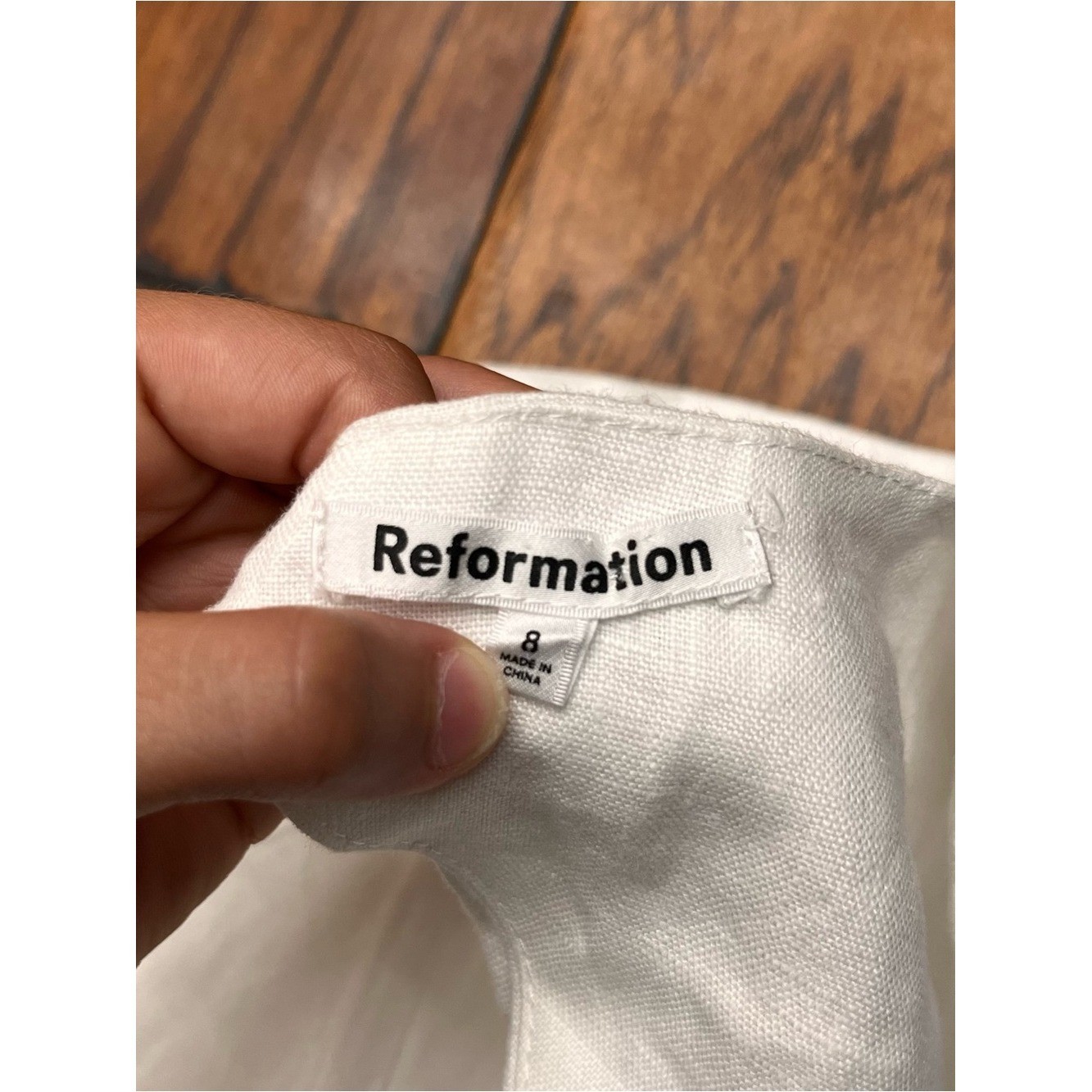 Reformation Cora linen top