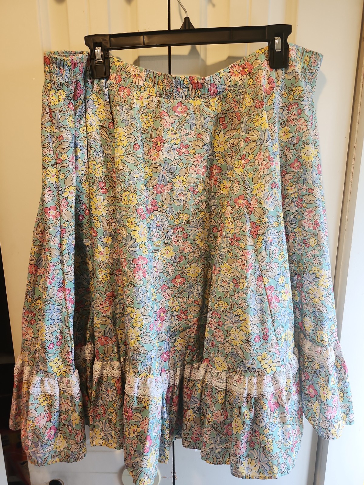 Partners Please! Malco Modes Square Dance Skirt Floral Multicolor Size Large