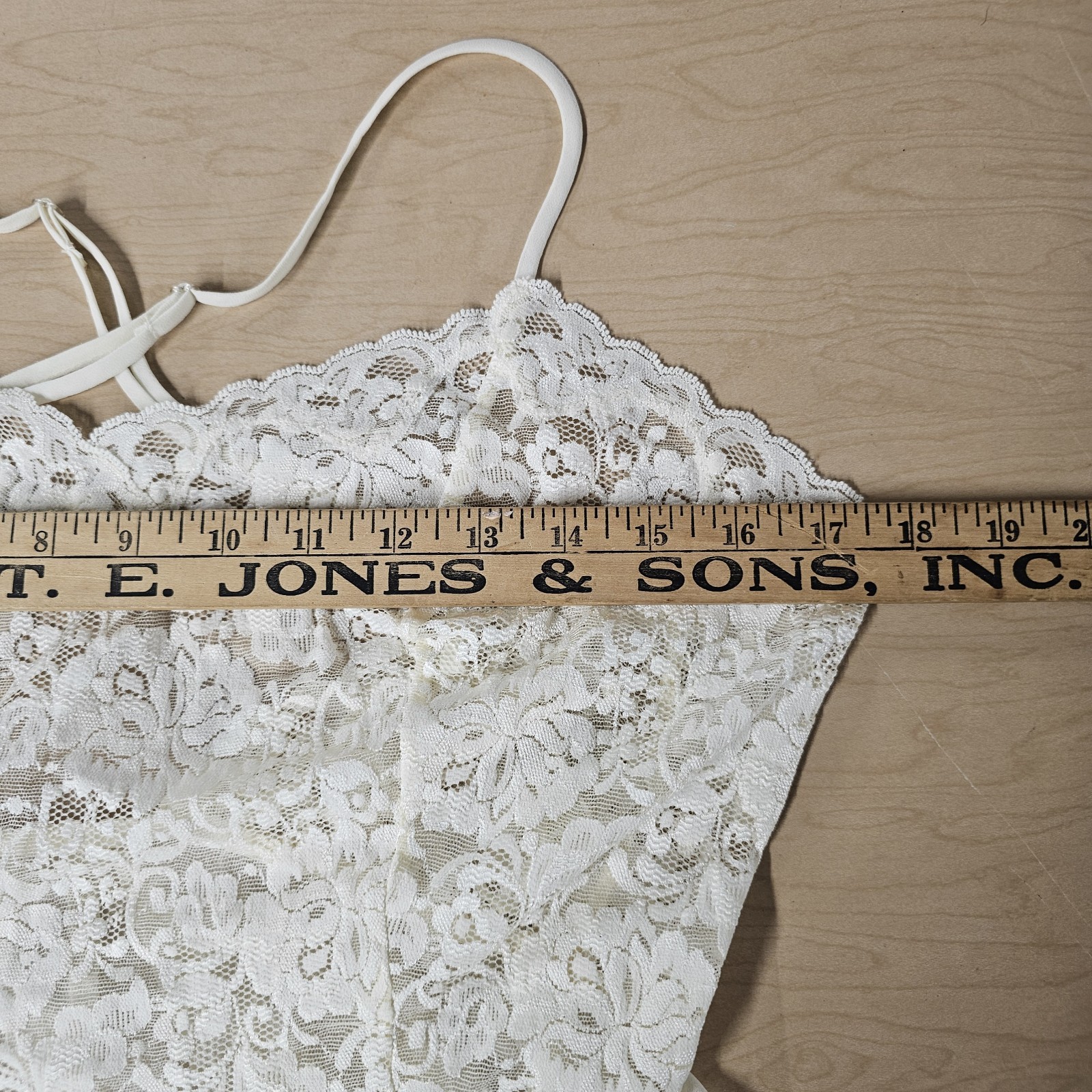 VTG 90’s Lingerie White Playsuit Med Lace Sheer Romper Coquette Teddy Balletcore