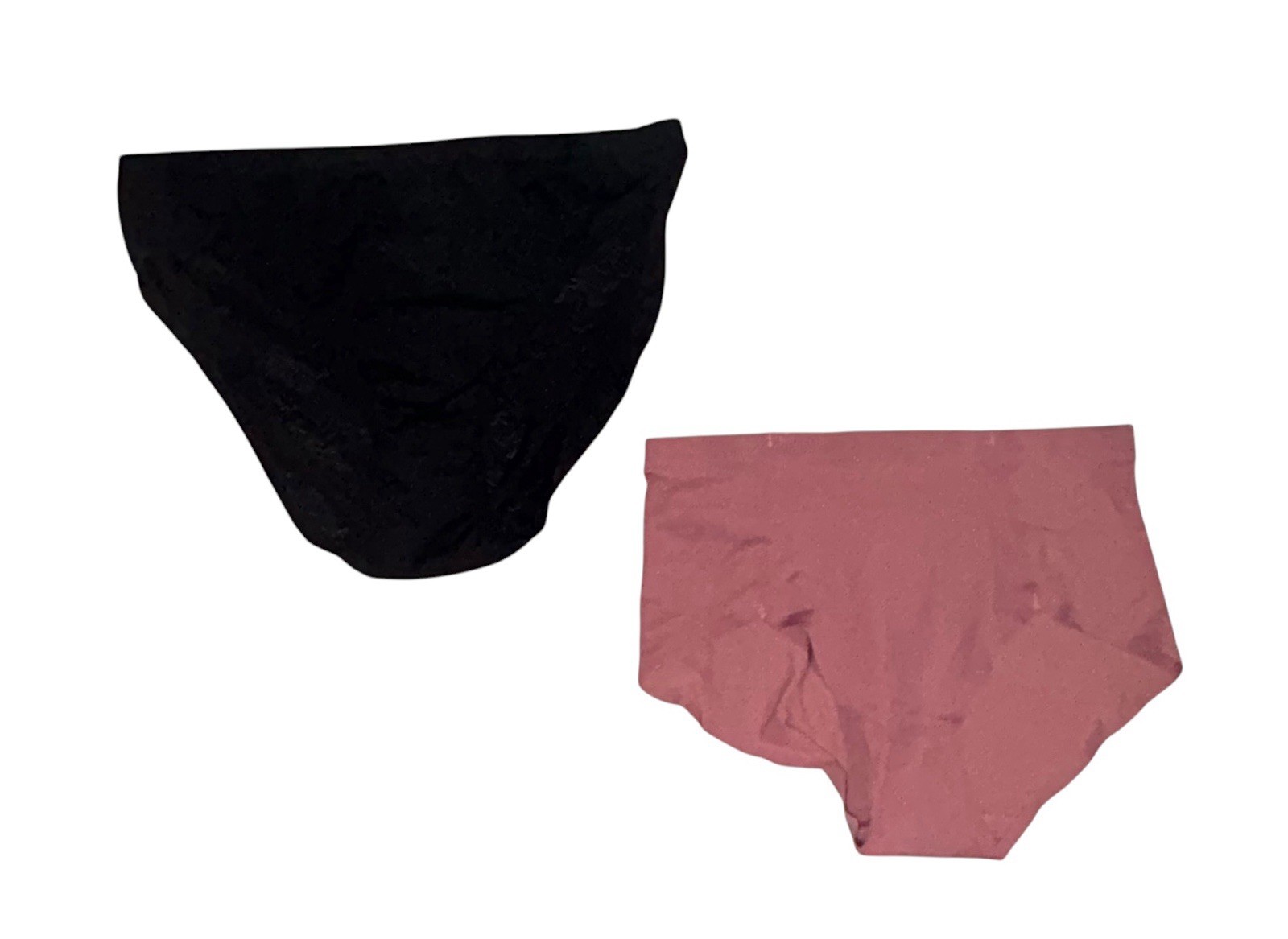Lot of 2 Prima Valentina Pink Smooth & International Intimates Black Panties