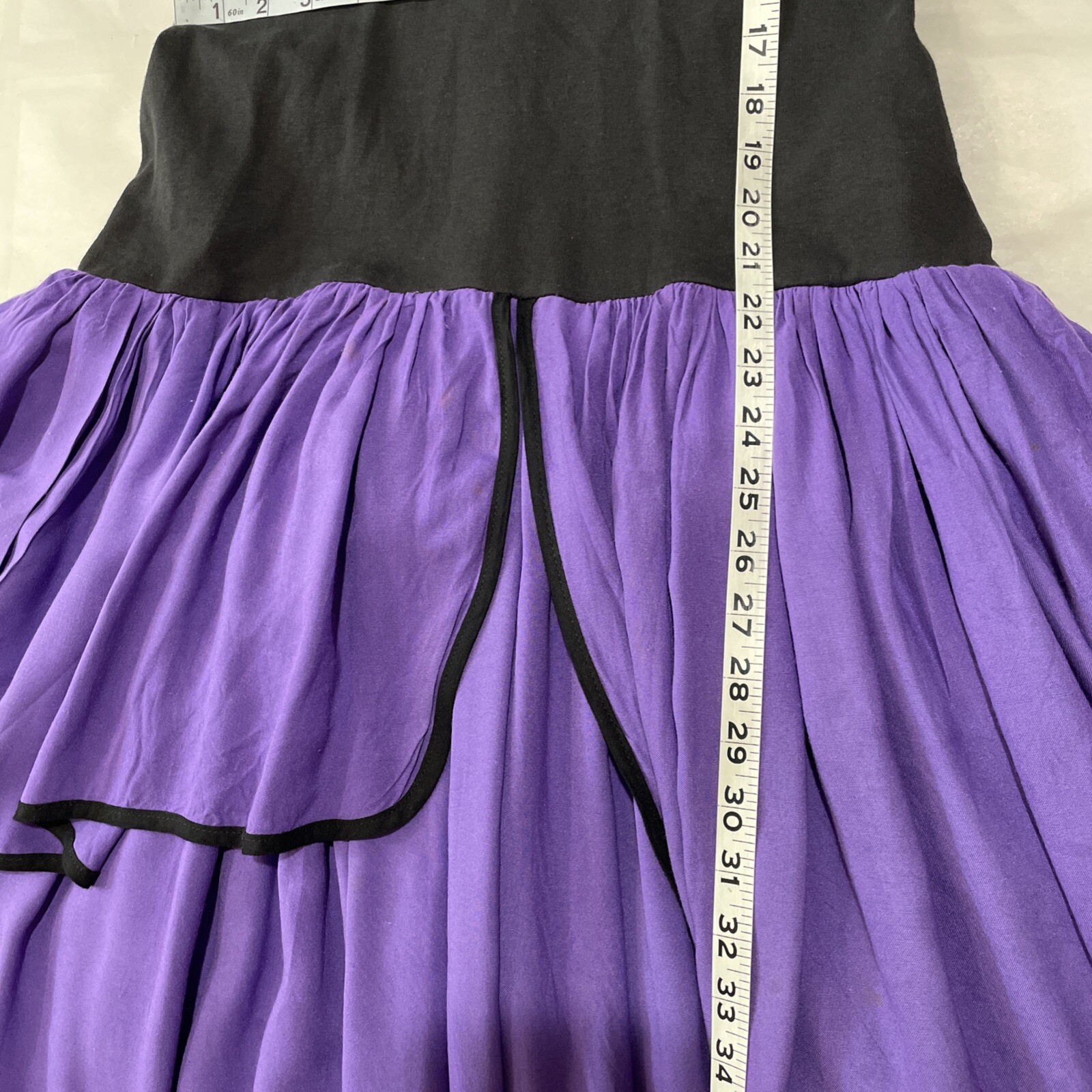 BARBOGLIO Cristina Jan VTG Dress Maxi Layered SZ 6 ( Heavy Wear Flaws