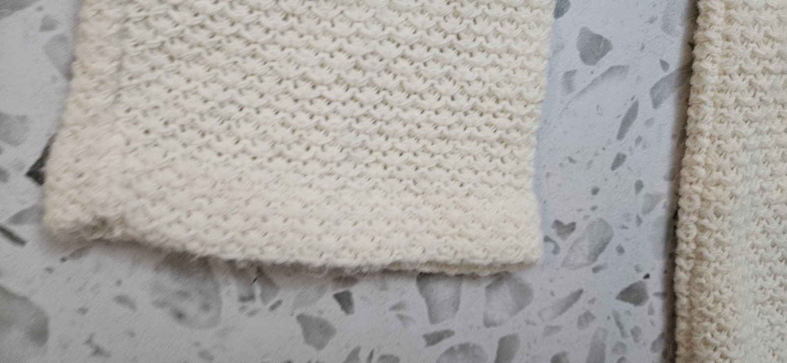 VTG Ecco Bay 1/4 Button Off-White Pullover Knitted Sweater Women’s S
