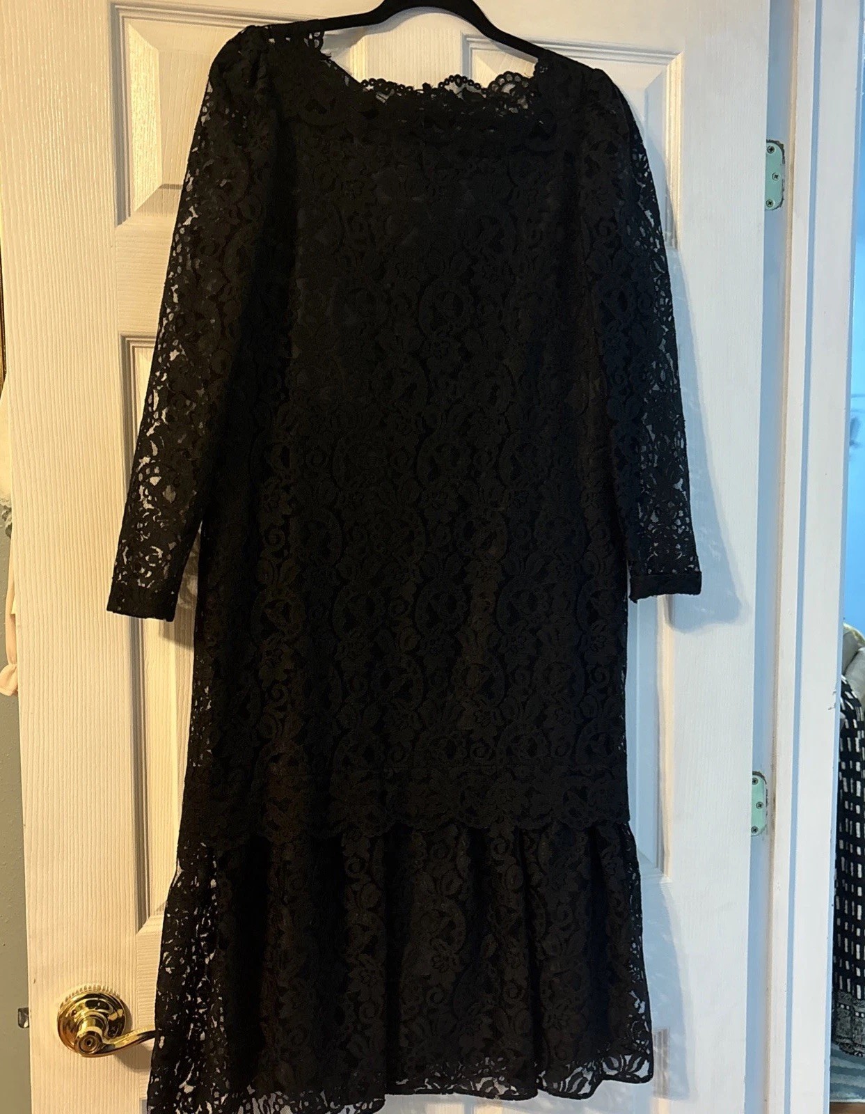 Vintage, Gothic Dress, Wilroy Traveller New York, Black All-LACE Dark Shadows