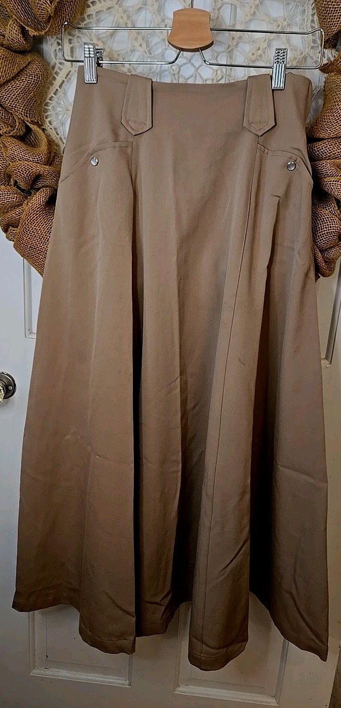 Rare VTG Ralph Lauren Country Wool Maxi Skirt 6 Tweed Equestrian Classic