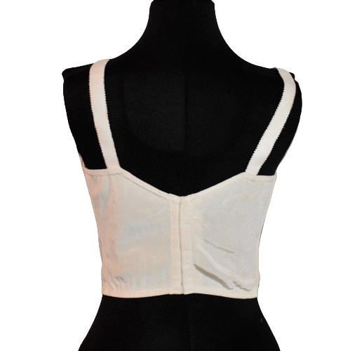 Vintage Angela Long Bra White Bustier 34B Style P570 with Original Box