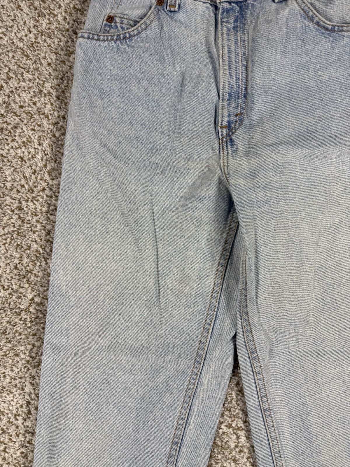 VINTAGE Levi’s 15921 Orange Tab Light Wash Tapered Fit High Rise Jeans Women’s M