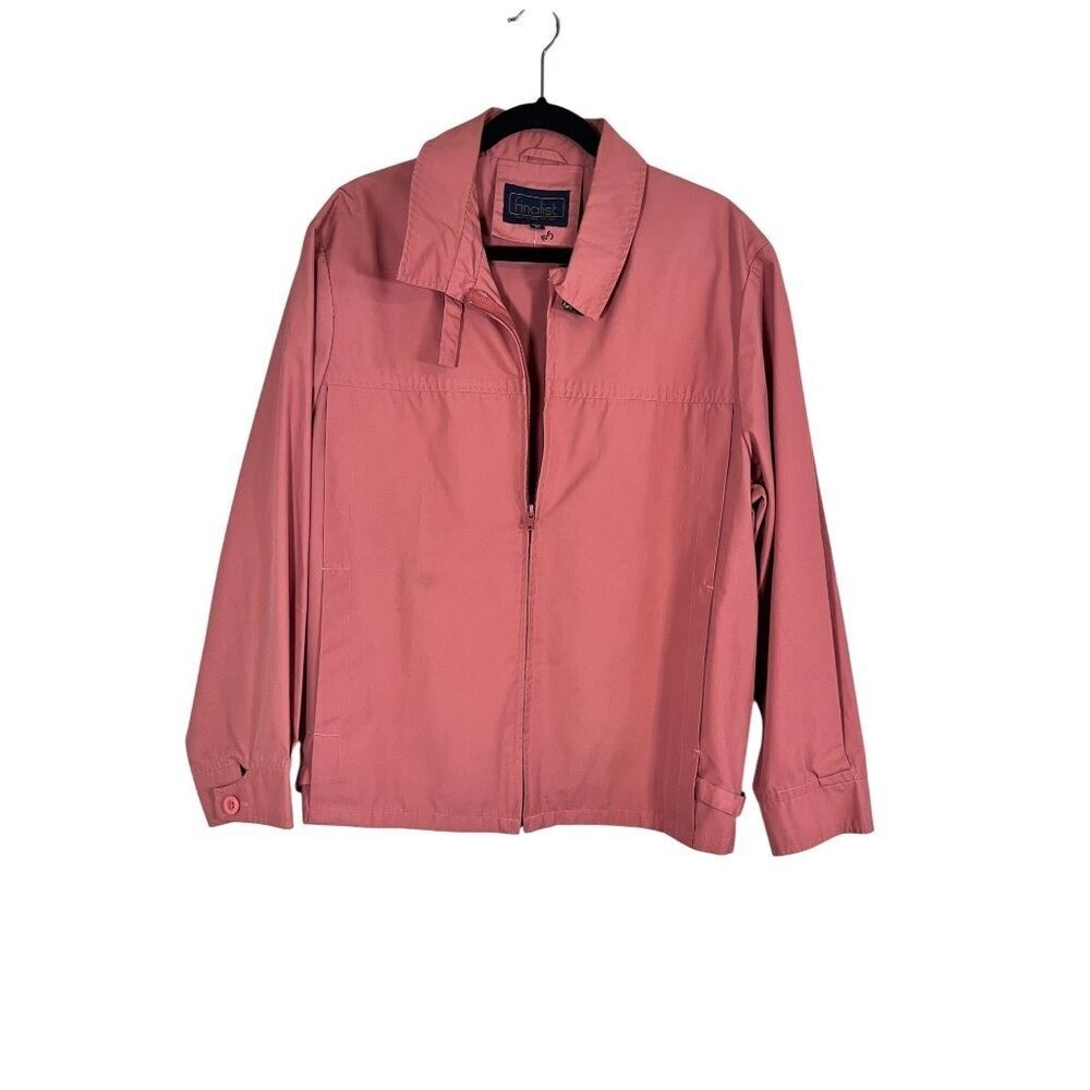Retro Feminine Jacket Coquette Pink XL Classic Chic Preppy Neutral Minimalist