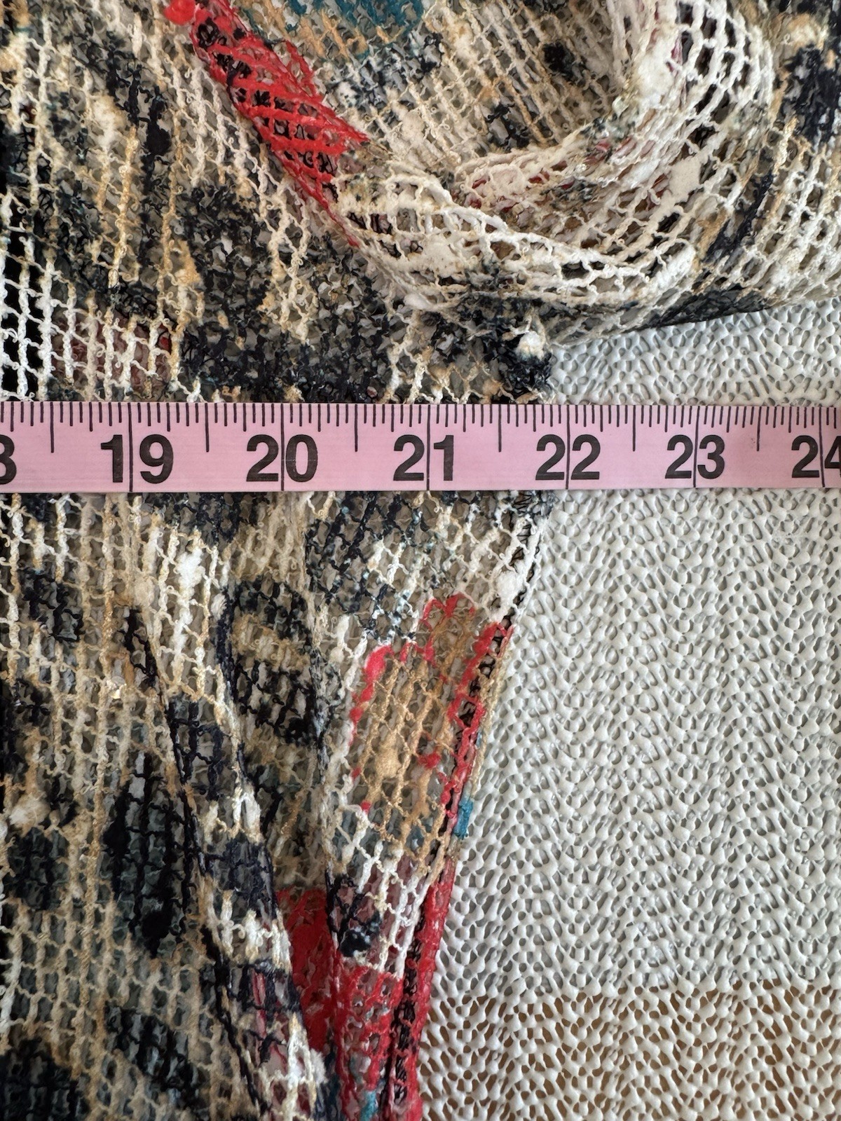 Multiples Women’s Mesh Sequin Blouse Leopard Floral Animal Print Top 3/4 Sleeve