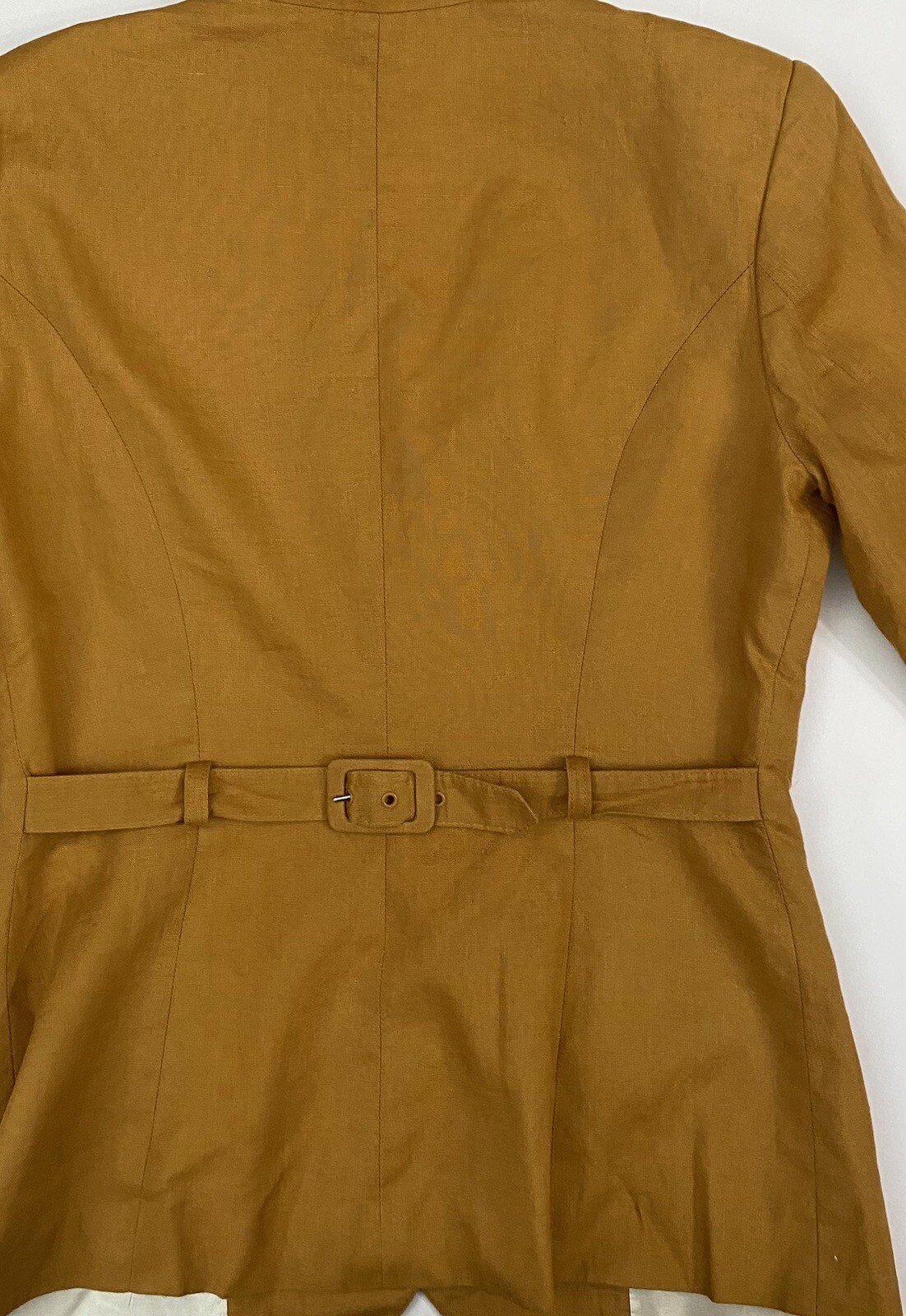 Vintage Nina K Linen Two Piece Skirt Suit Label Size 8 See Measurements