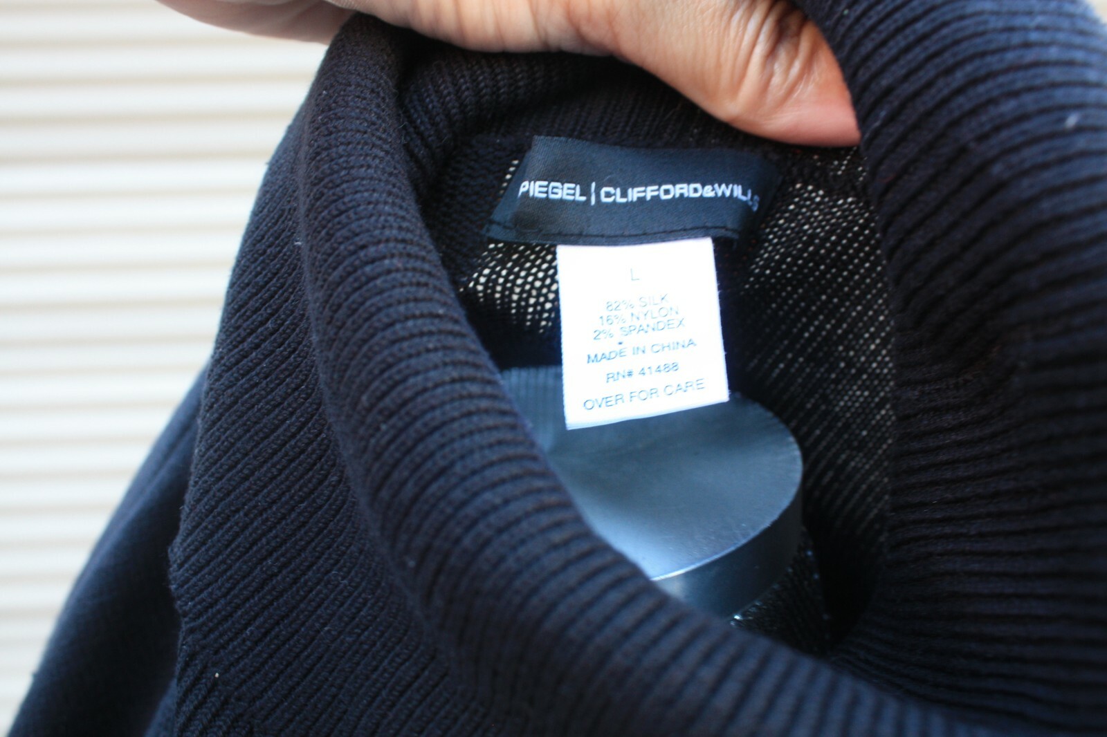 Vintage Spiegel Clifford & Wills, Dress, Blk Knitted, Size L