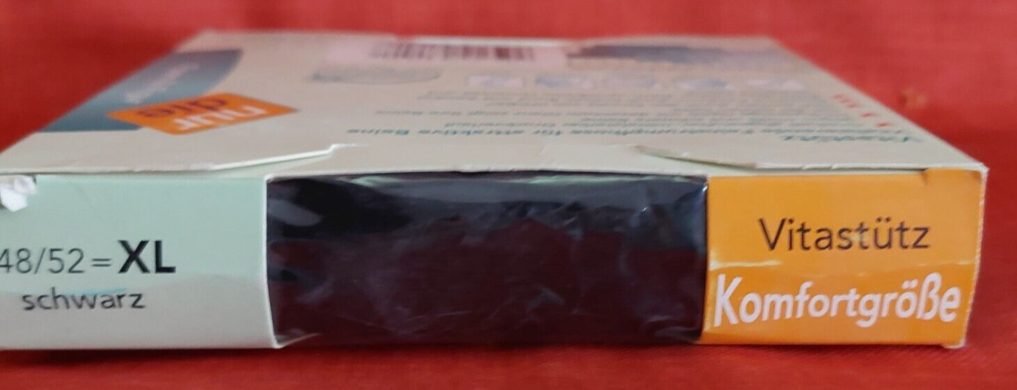 Vintage Pantyhose Vitastutz Komfortgrobe Nur Die Size 48-52 Color Schwarz BBROS5