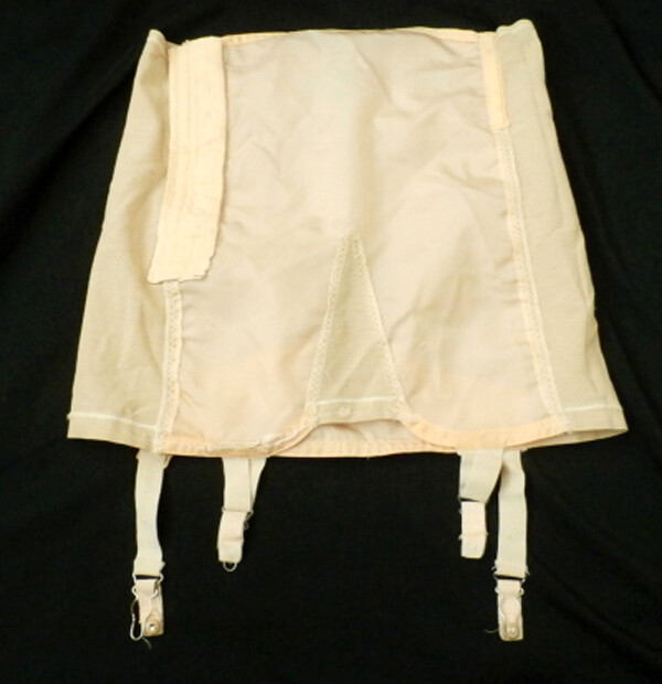 Vintage 1940s GOSSAR-DEB Open Bottom GIRDLE Zipper & Garters Style 702 Size 26
