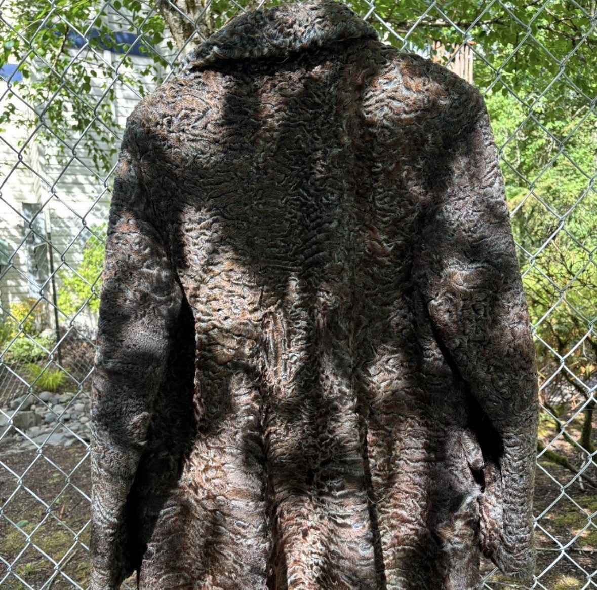 Black Persian lamb Fur Coat Vintage Sizes S/M Women’s 1940s 1950s