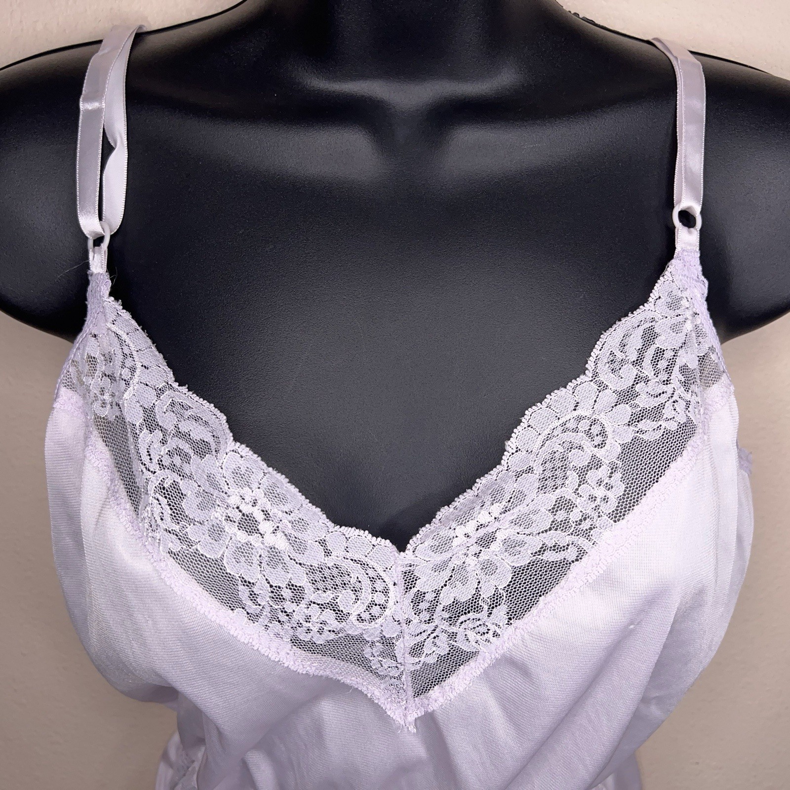 Vintage Small Ashley Taylor Teddy Bodysuit Lilac Pastel Lace Trim Retro Lingerie