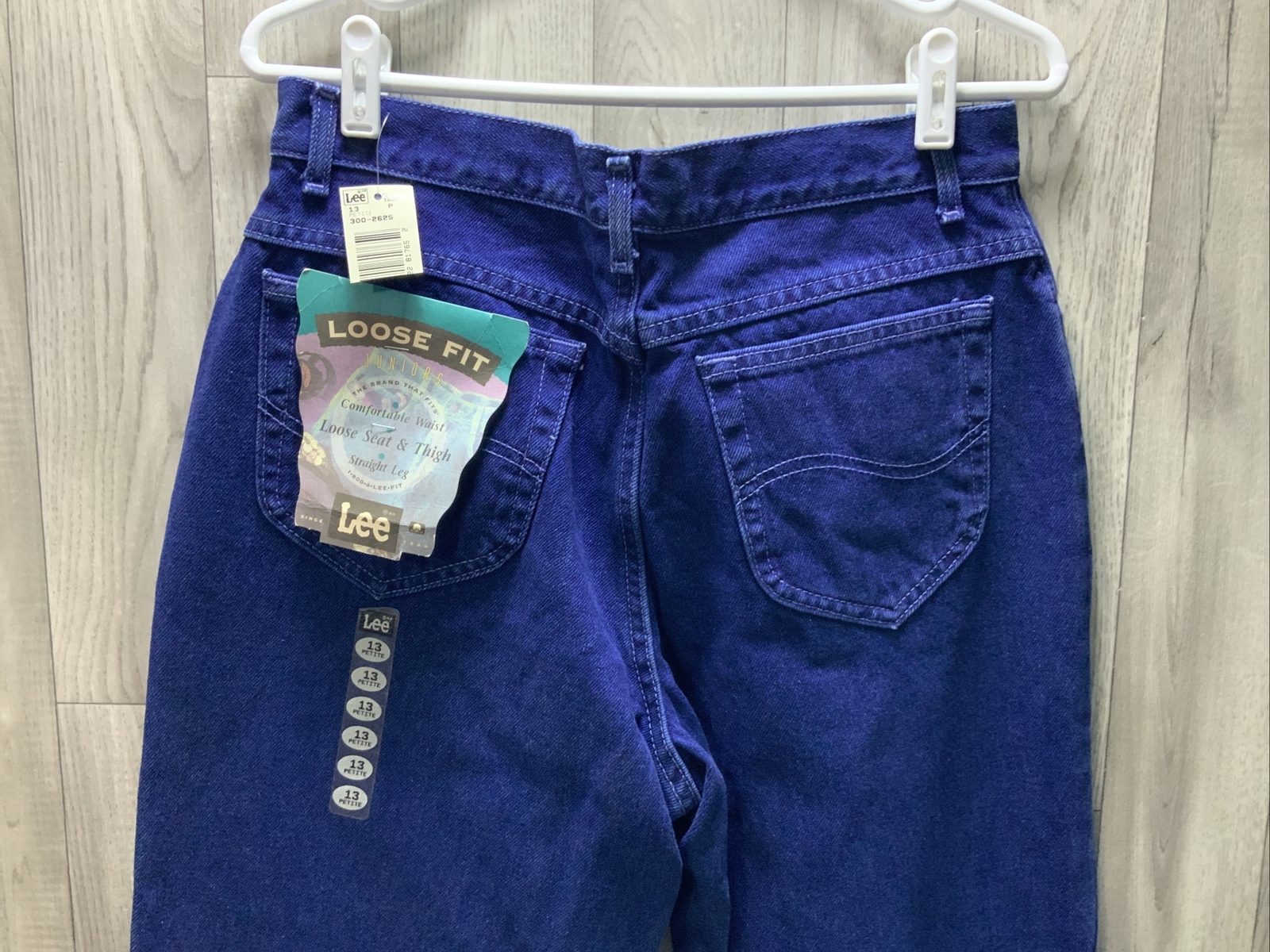 NWT Lee Jeans Junior Size 13 Petite Straight Leg Women’s 32×28 Vtg Loose Fit