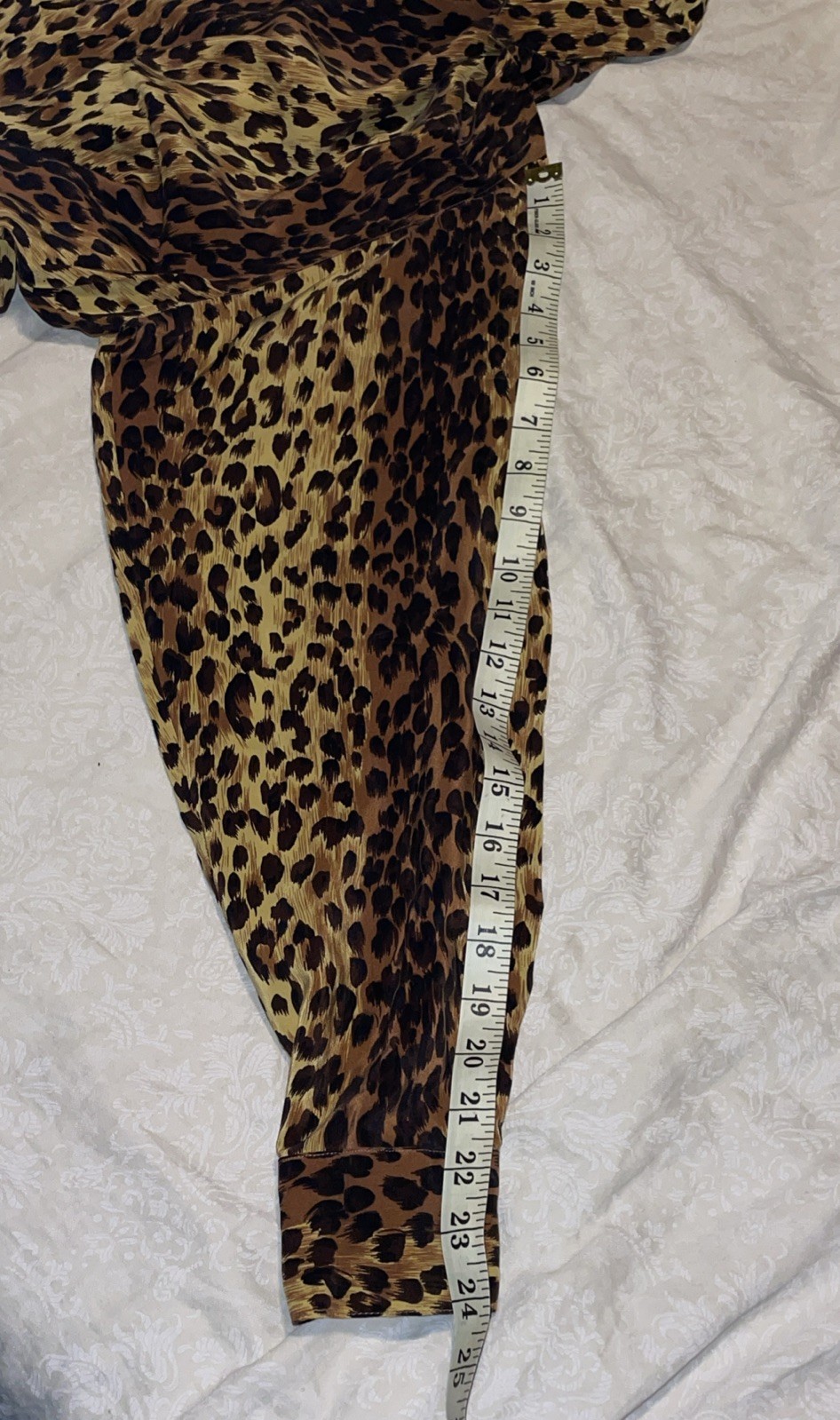 Vintage Leopard Print Blouse Size Large? Feels Like Silk