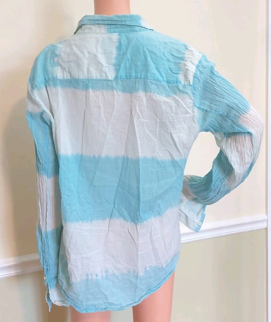 Vintage Red Brand Men’s Large Button Up Long Sleeves Shirt 💯 % Thin Cotton