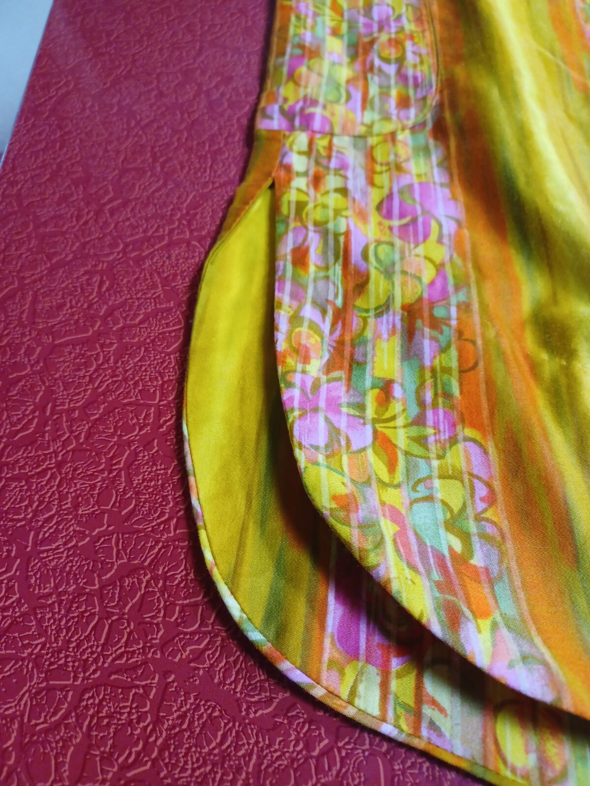 True VTG 1960s Mid-century Authentic Hawaiian Dress Mod Tiki Hawaii Loungewear M