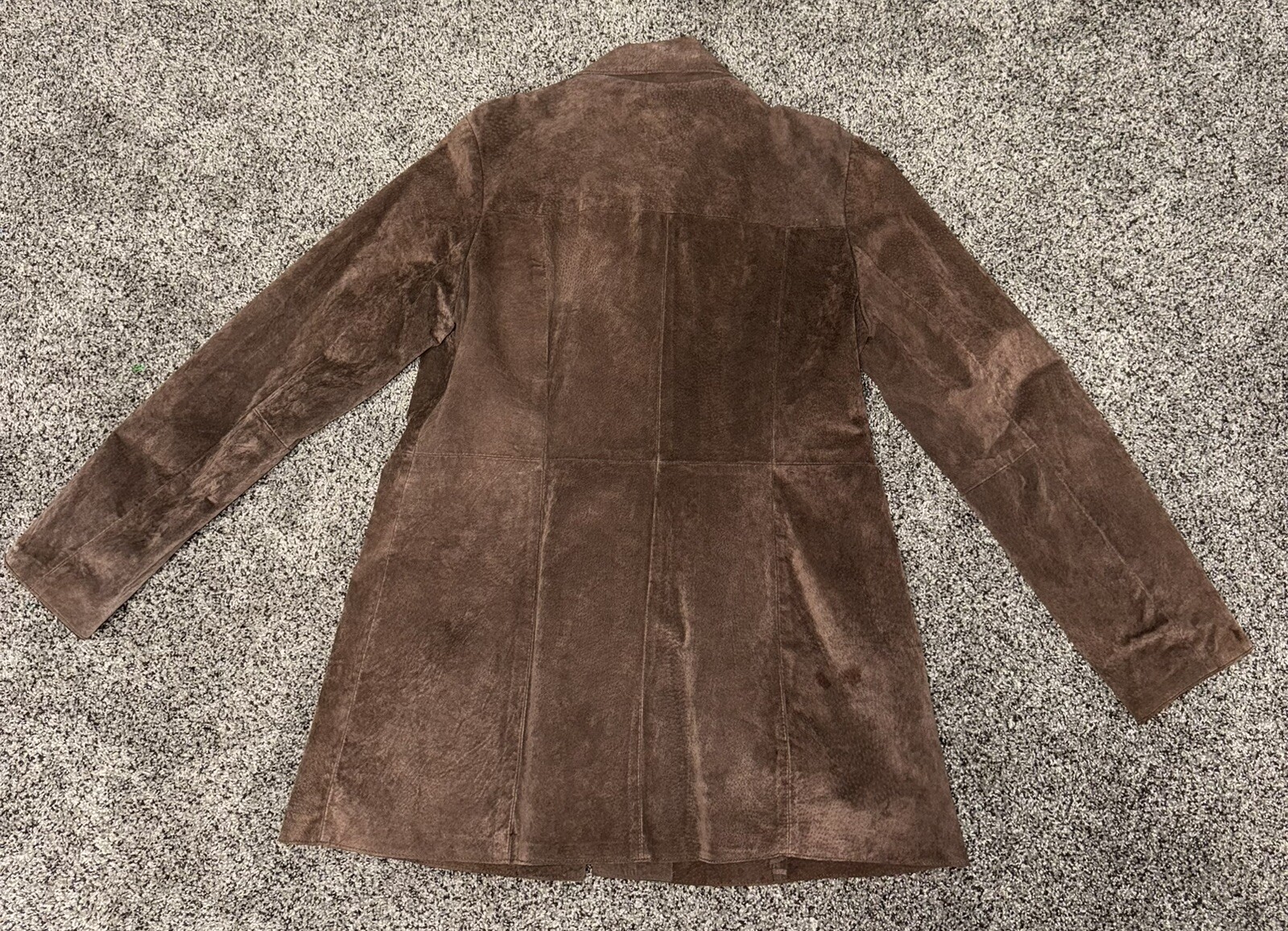 Vintage Fitted Leather Suede Sonoma Jacket XL With Stitching Detail