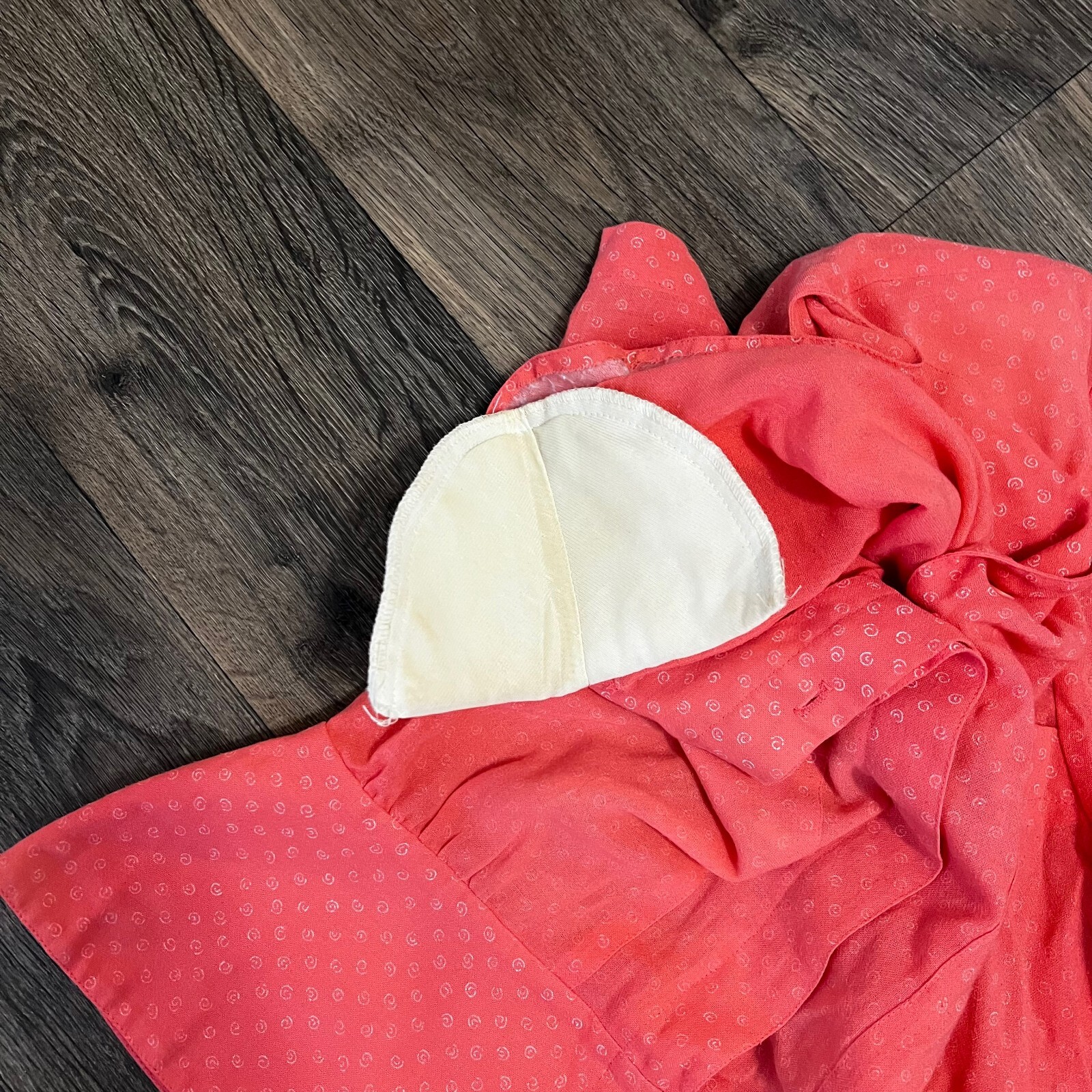 Vintage Prophecy Skirt Short Sleeve Salmon Coral Pink Grannycore Set Size 14