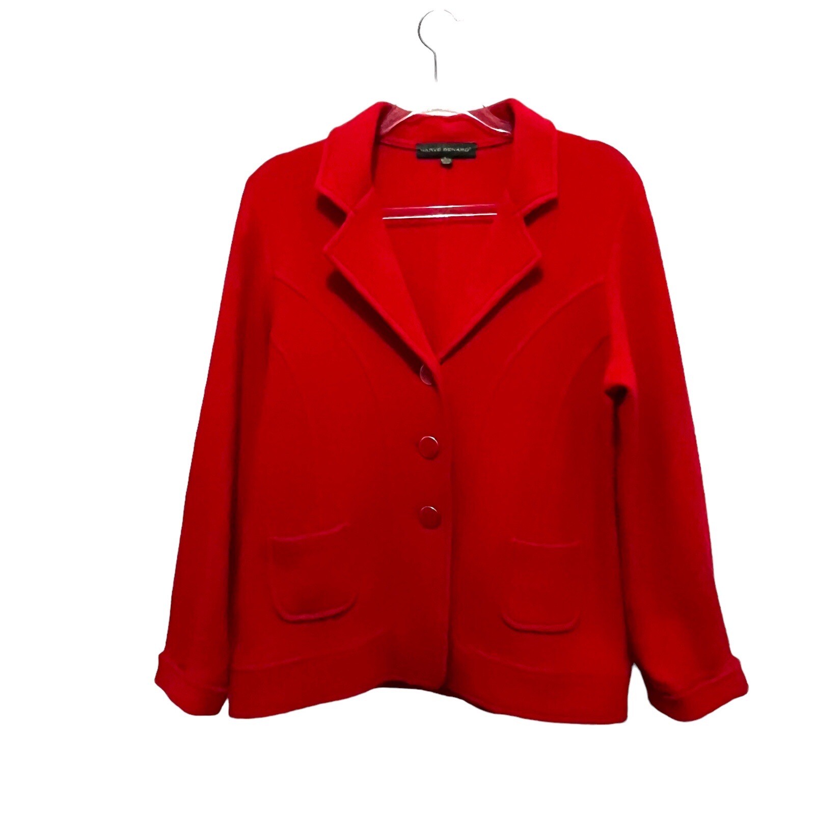 Harve Benard Jacket Blazer Wool Women’s Size L Vintage Secretary Librarian Chic